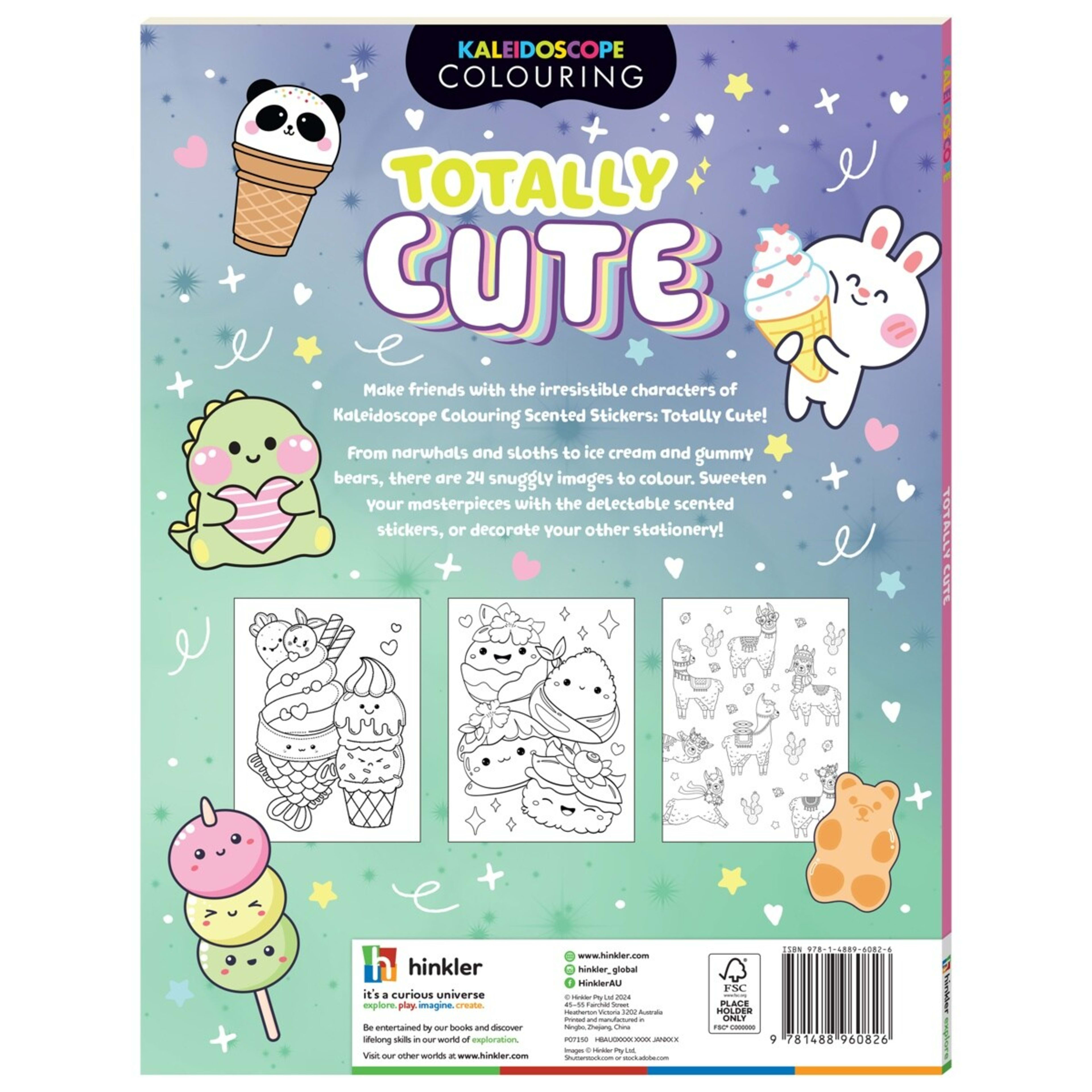 6 Kaleidoscope Colouring: Totally Cute​ - Book, 6 of 6