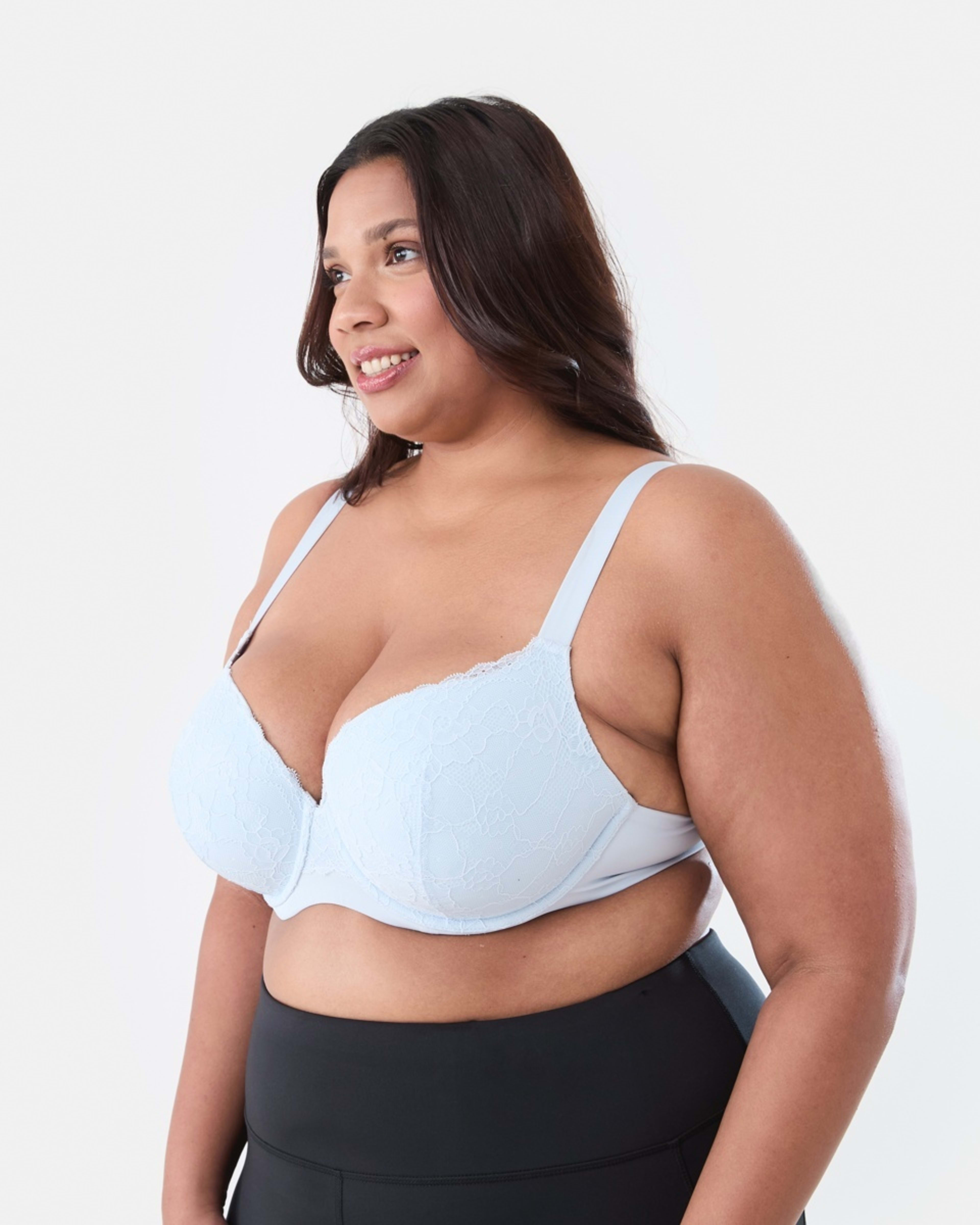 2 Full Figure Lace T-Shirt Bra HALOGEN BLUE, 2 of 6