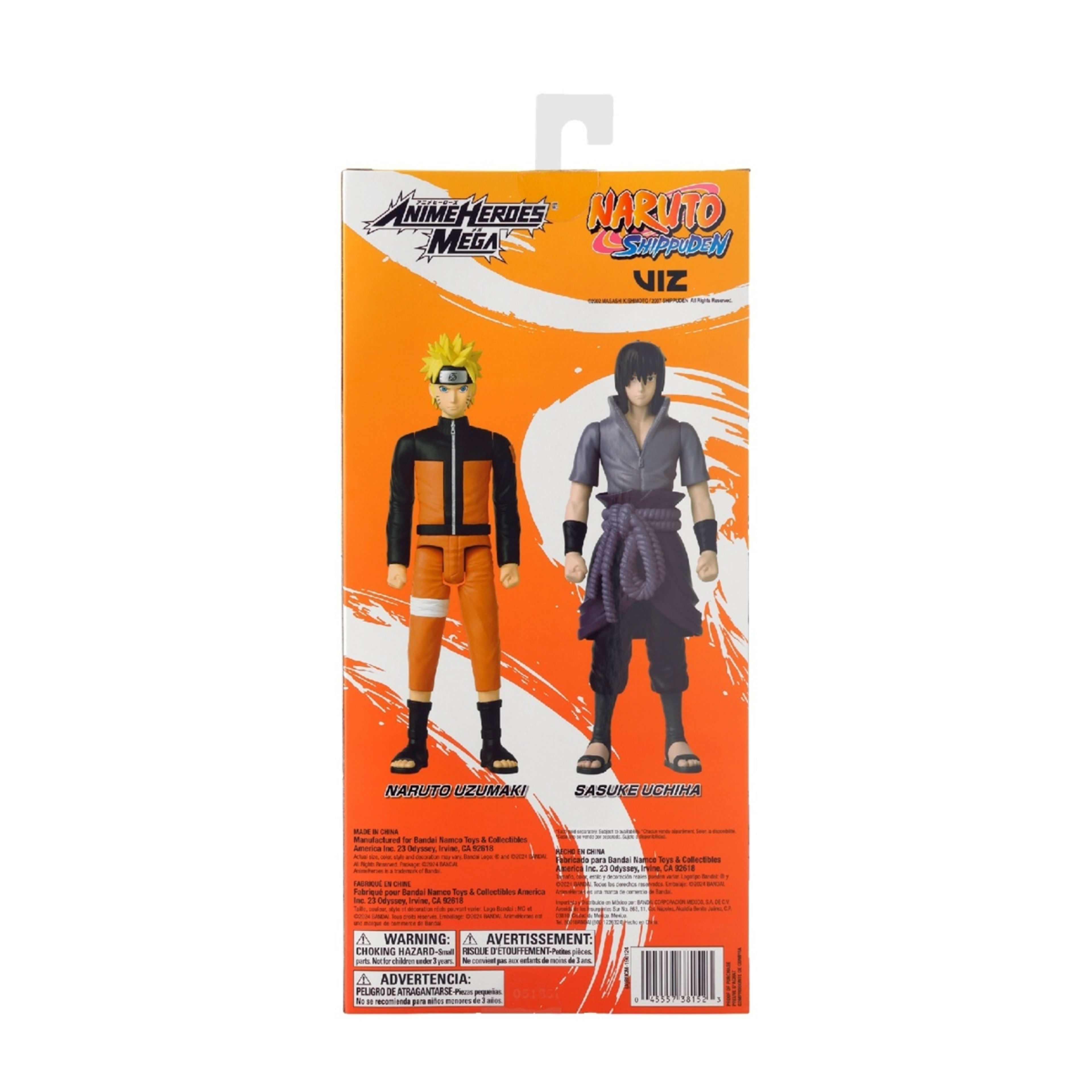 8 Naruto Shippuden Anime Heroes Mega Action Figure - Assorted, 8 of 8