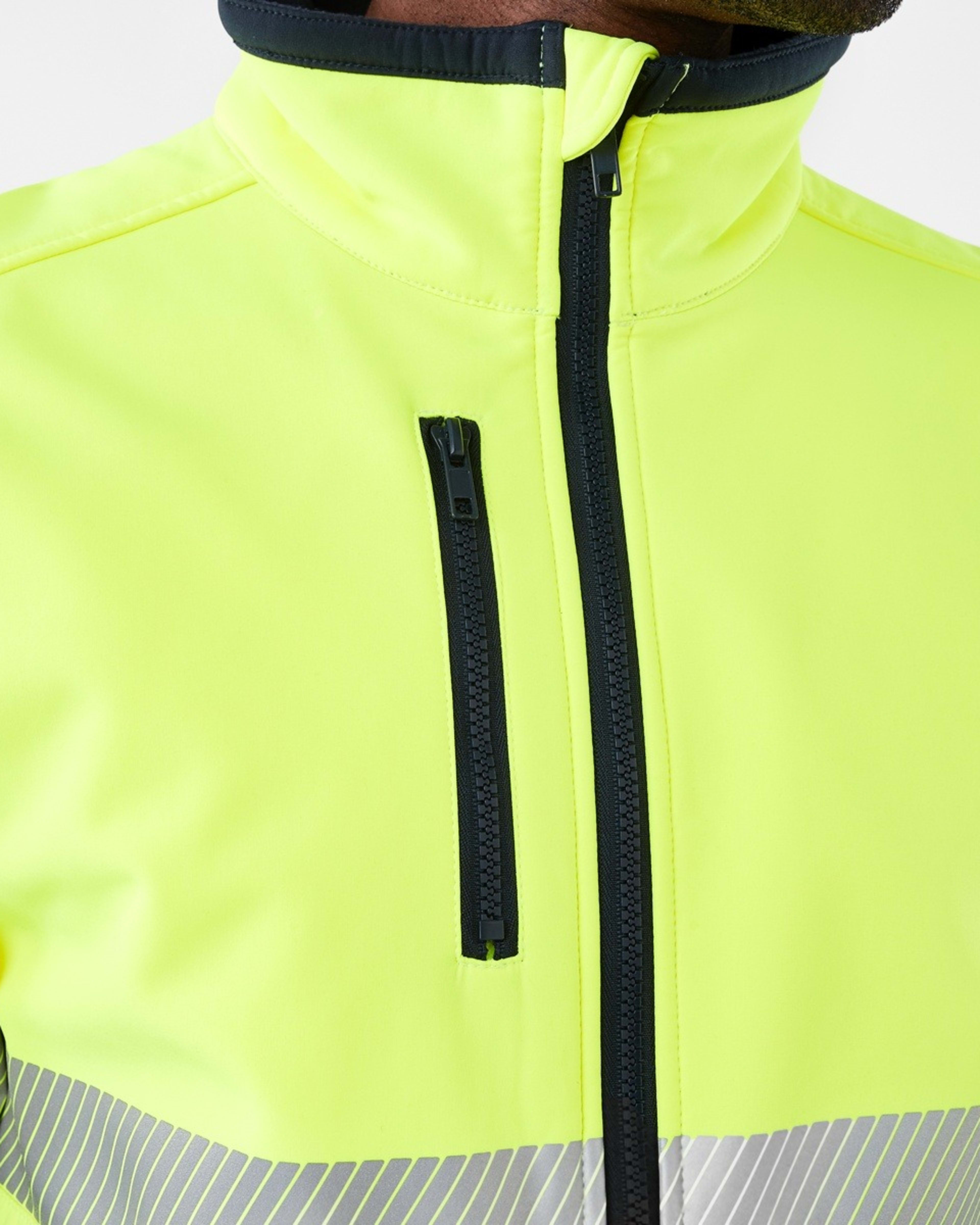 7 Hi-Visibility Softshell Jacket Fluro Yellow, 7 of 8