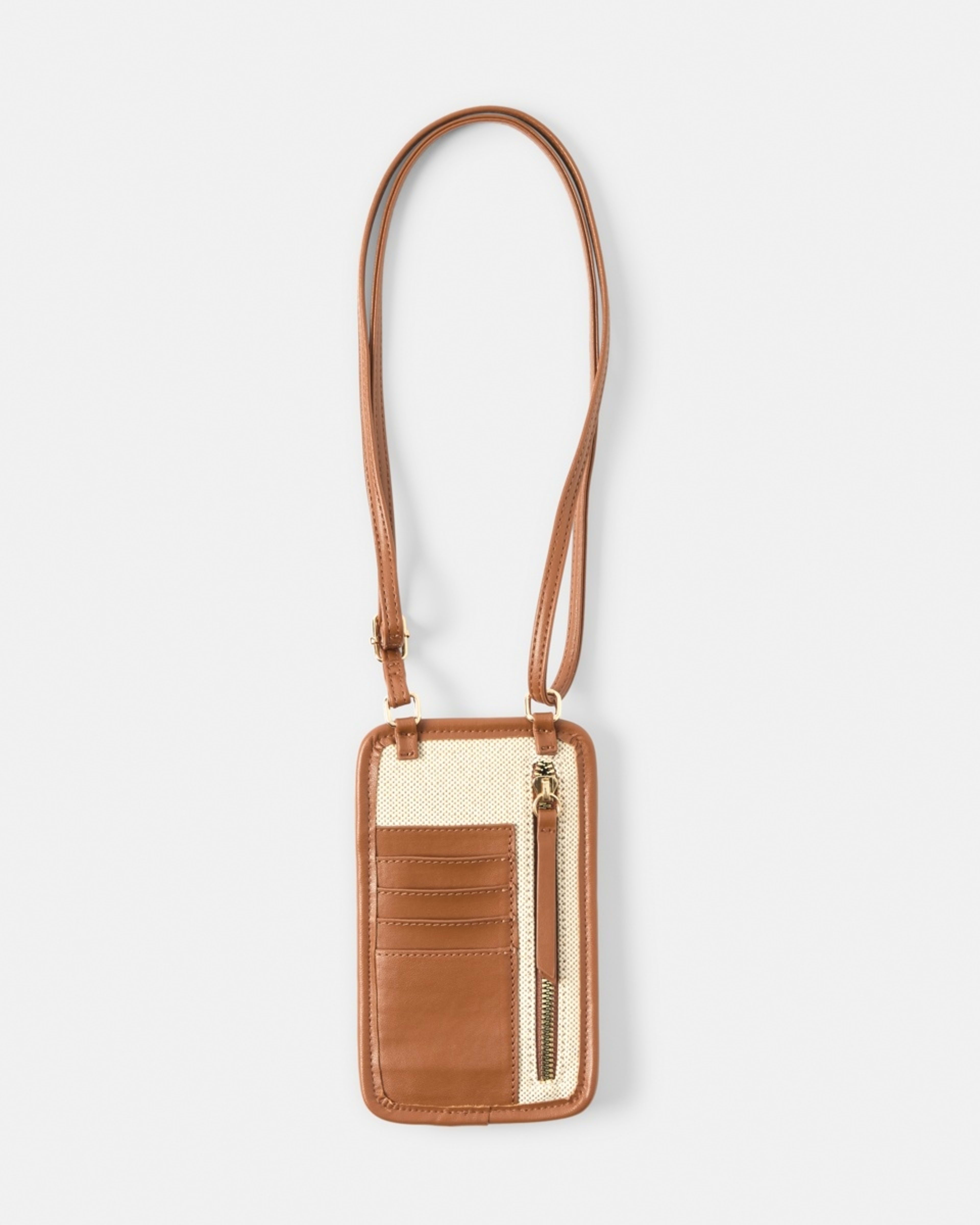 2 Contrast Phone Purse Natural, 2 of 8