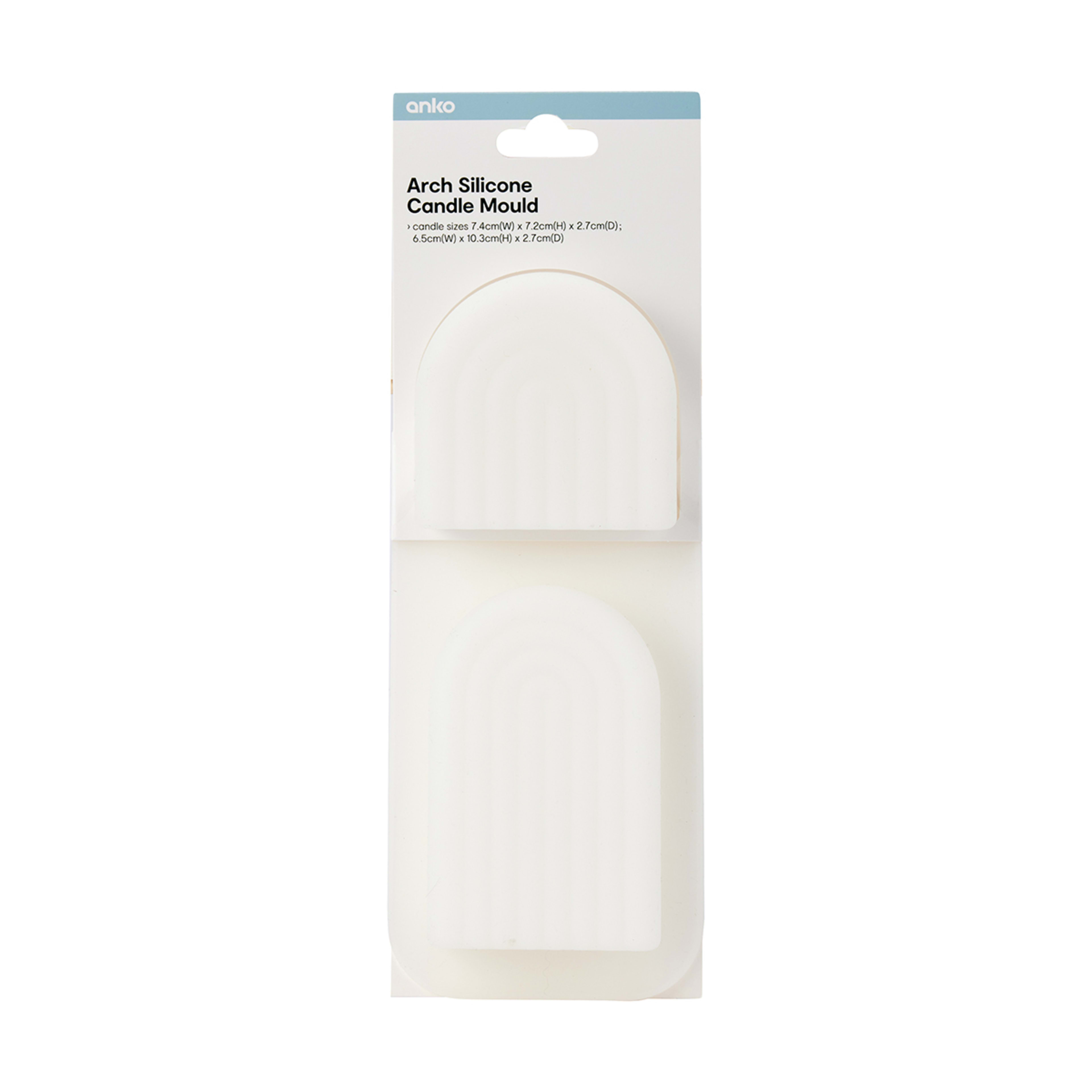 2 Pack Arch Silicone Candle Moulds Kmart NZ