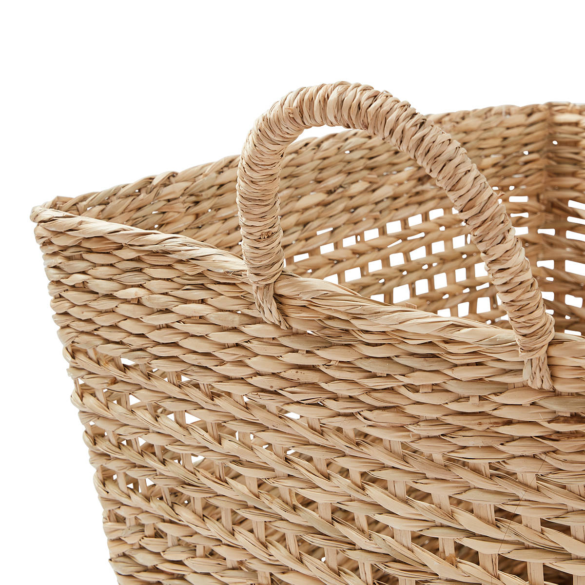 Square Seagrass Woven Basket - Natural - Kmart