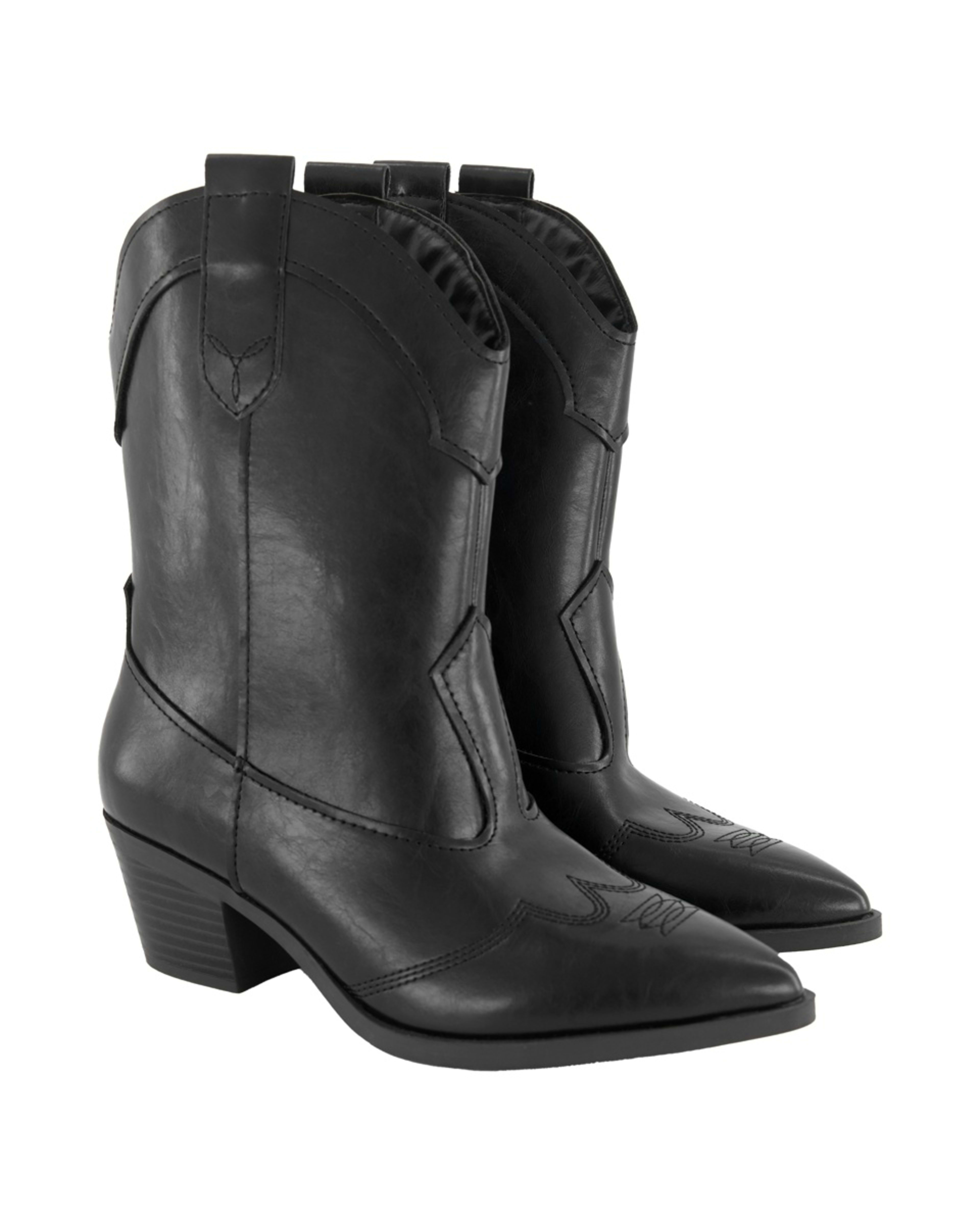 4 Long Cowboy Boots Black, 4 of 4