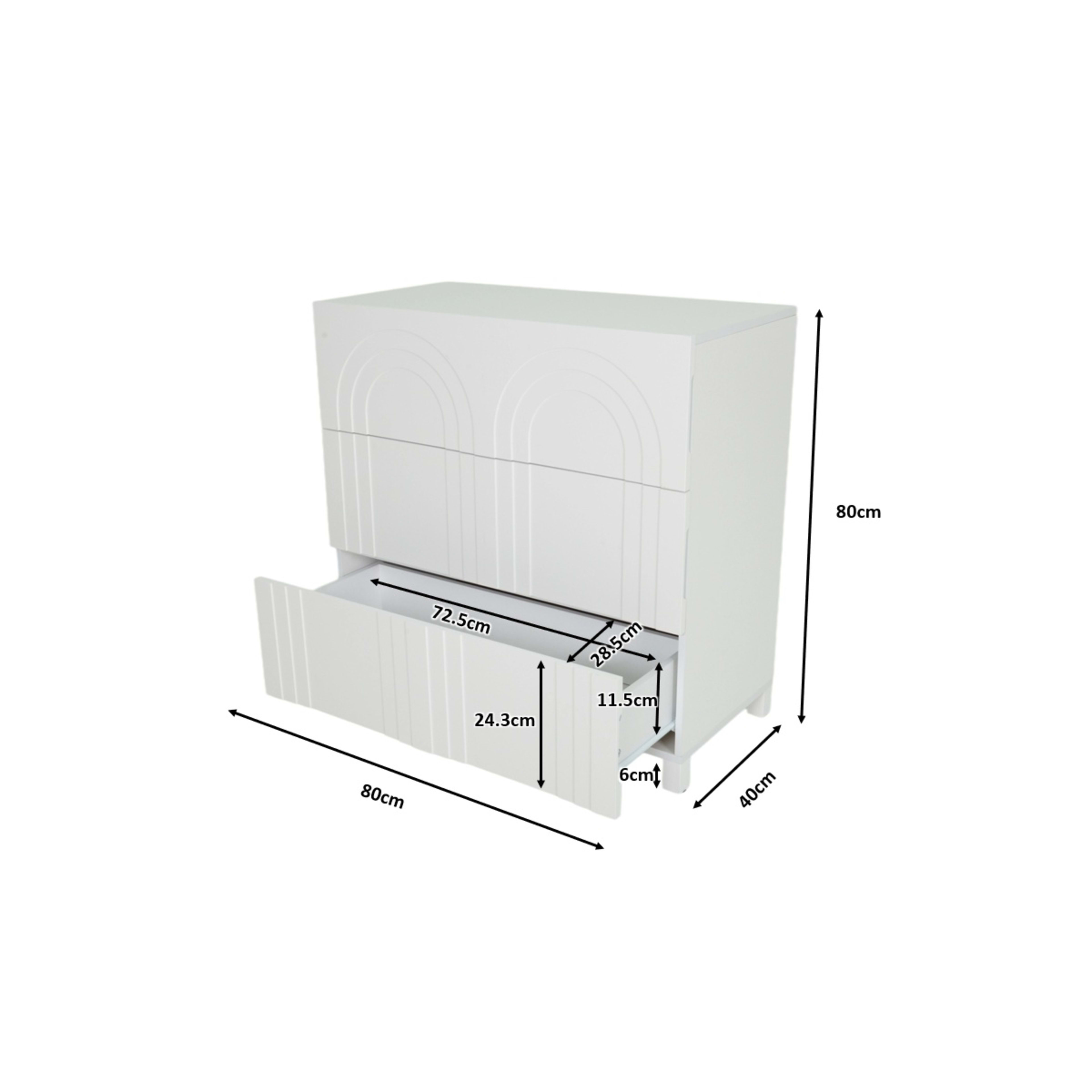10 Carter Arched 3 Drawer Chest, 10 of 10