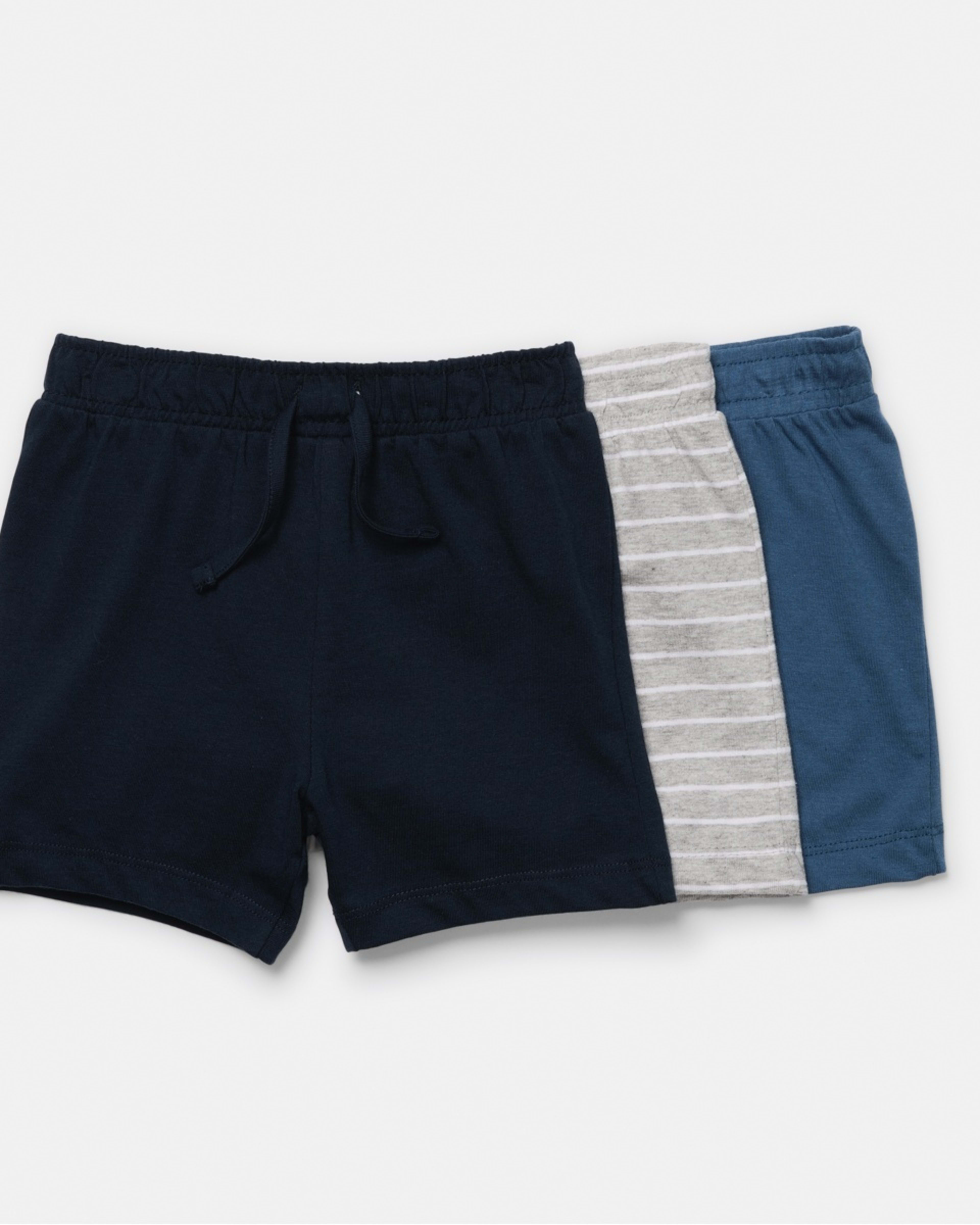 1 3 Pack Shorts Blu Stripe