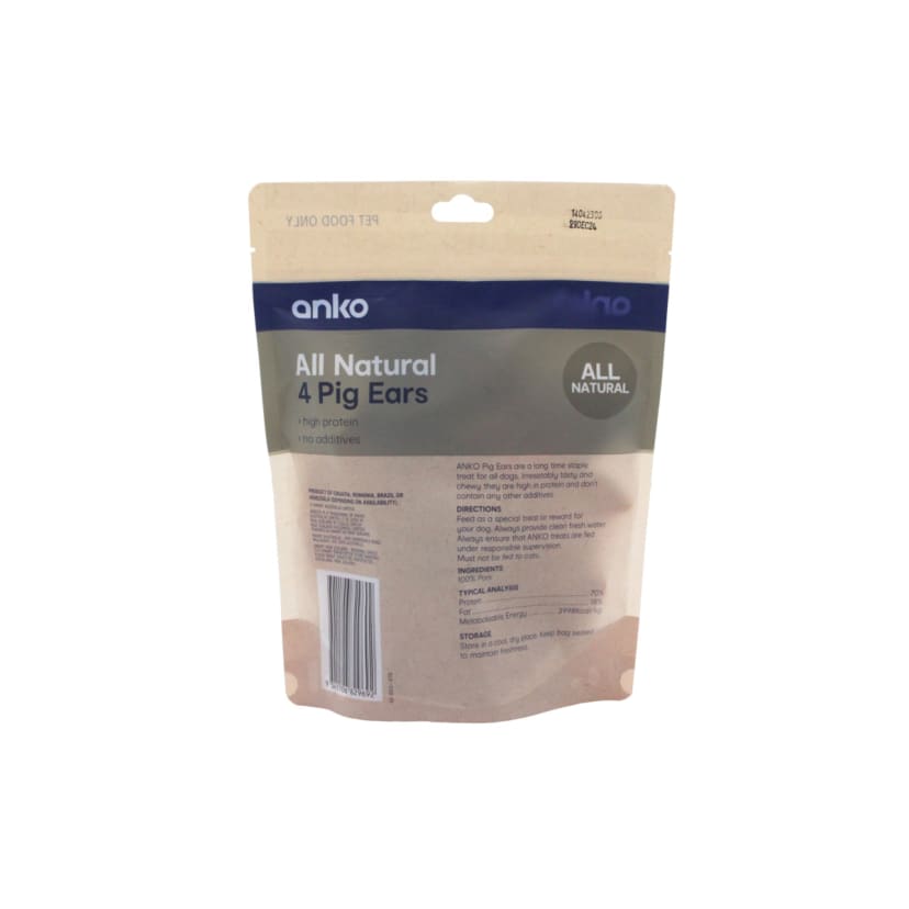 Pet Treat Pig Ears 4 Pack Kmart