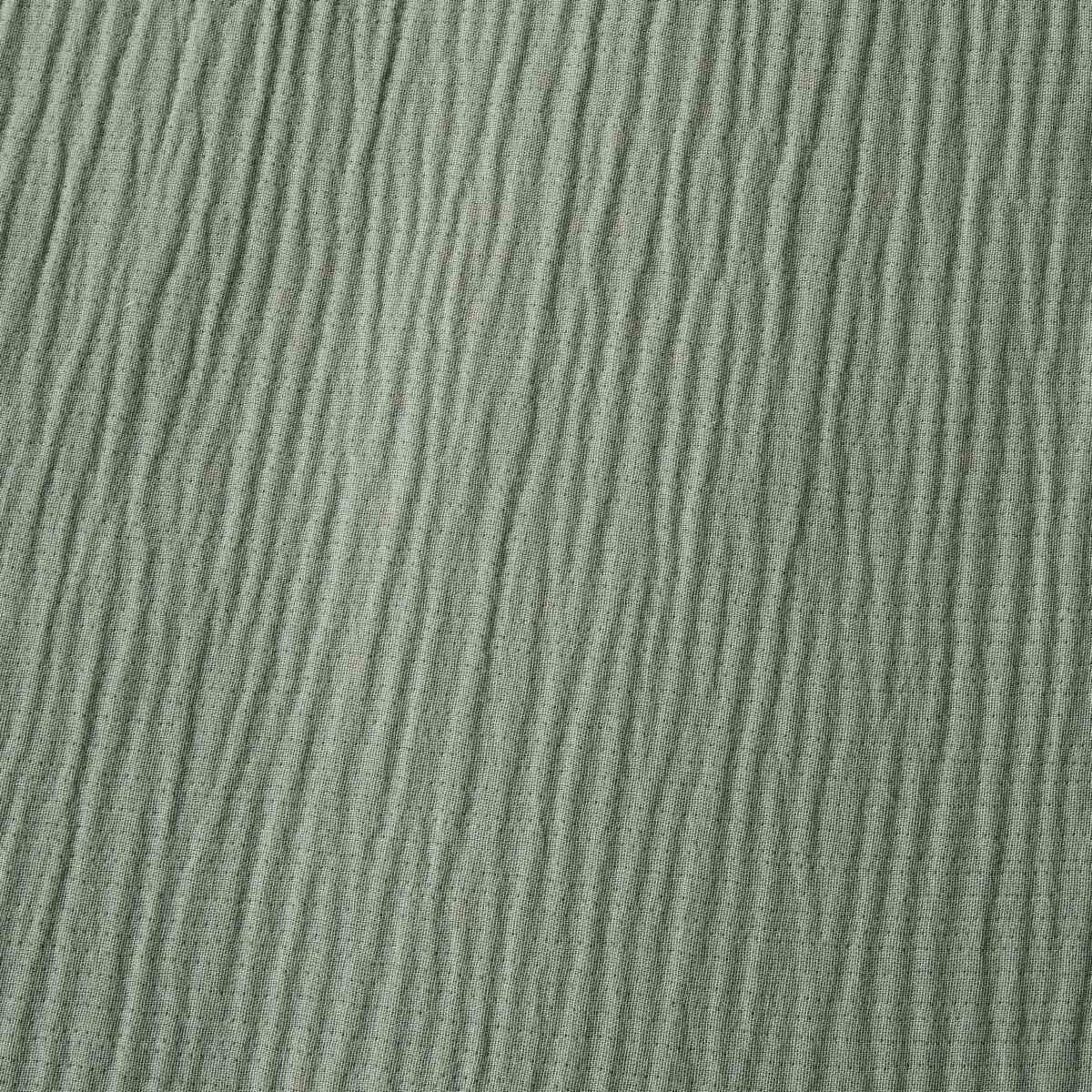 6 Muslin Cotton Quilt Cover Set - Double Bed, Seagrass, 6 of 6