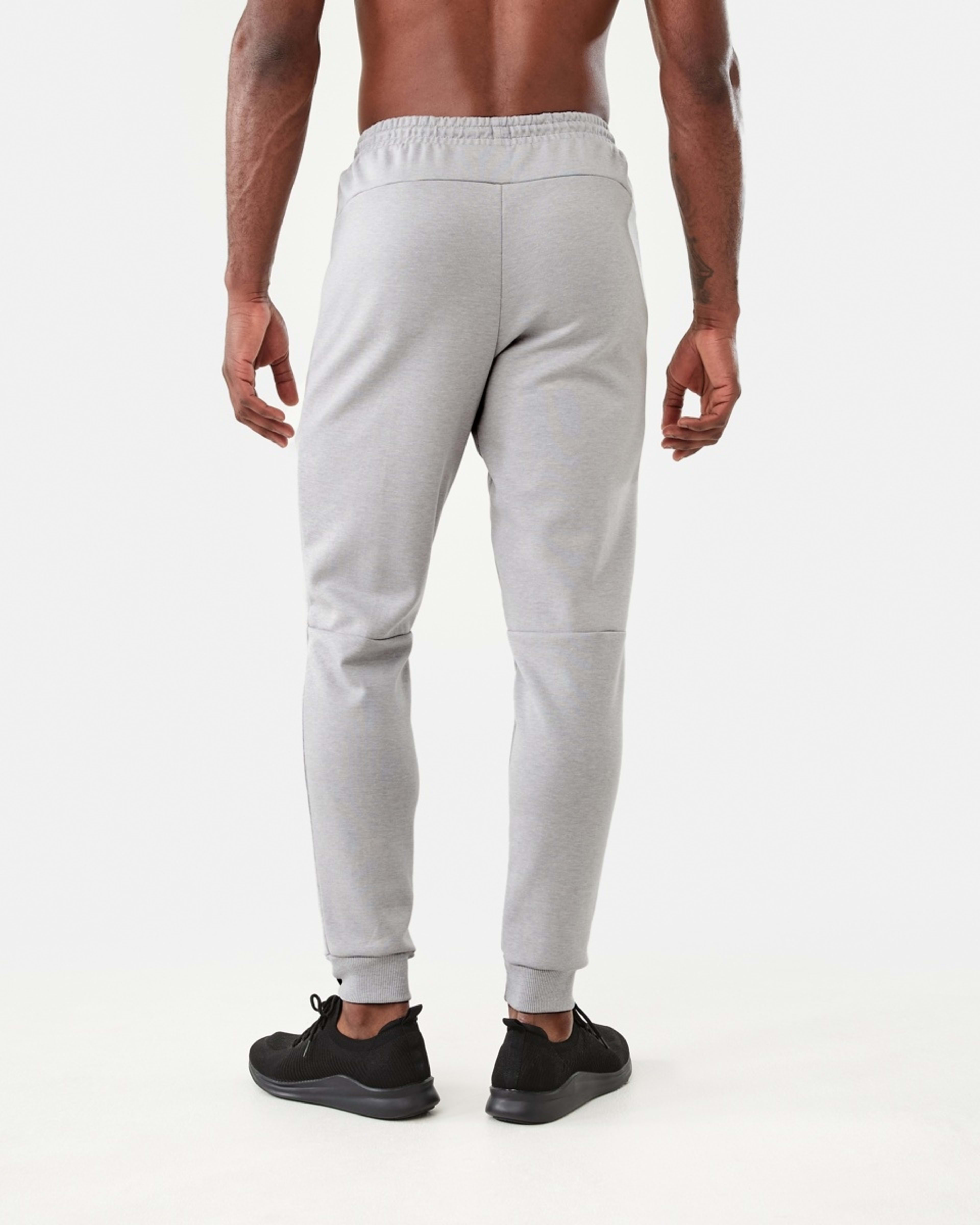 3 Active Mens Sports Joggers Grey Marle Core, 3 of 5