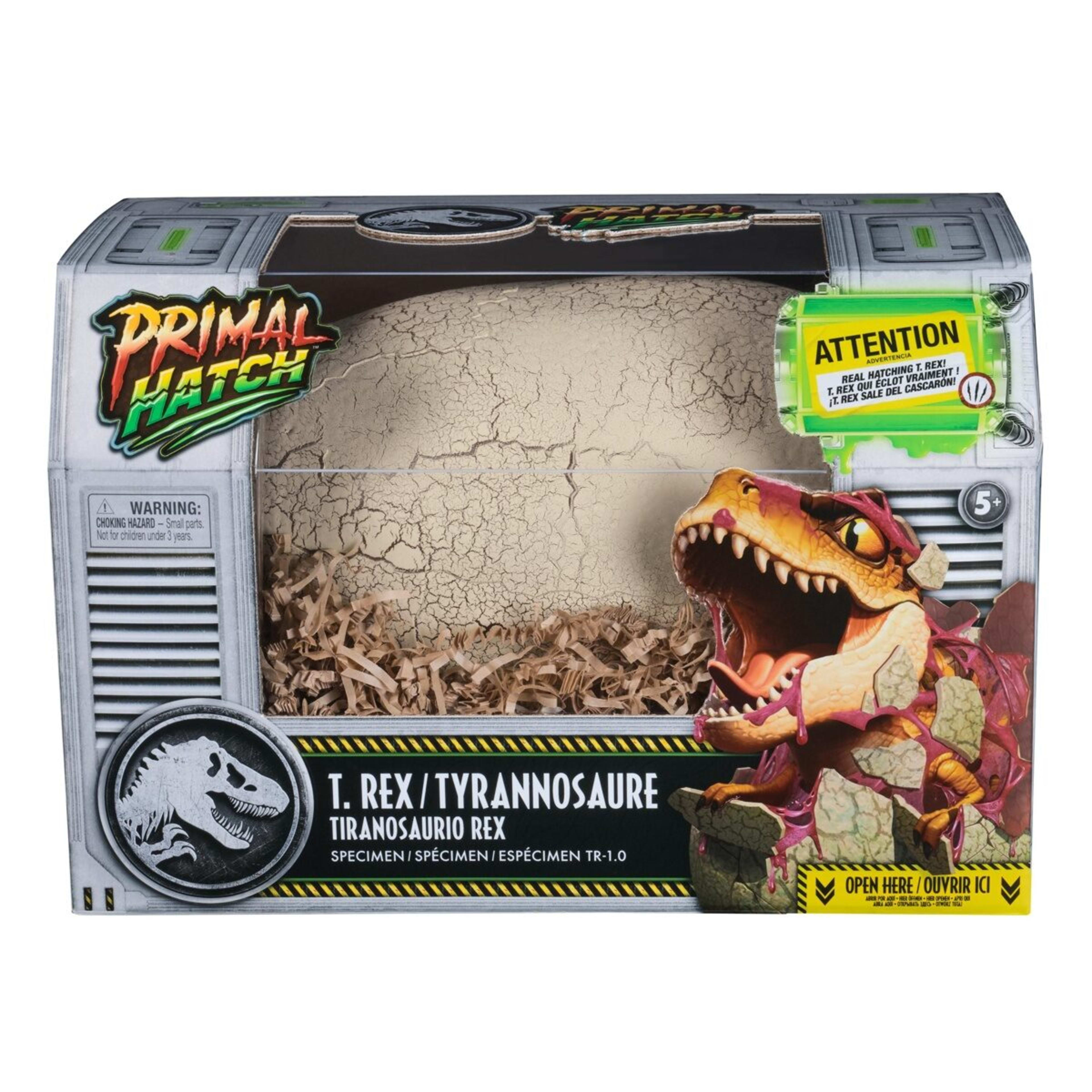1 Jurassic World Primal Hatch T. Rex Specimen Toy, 1 of 10