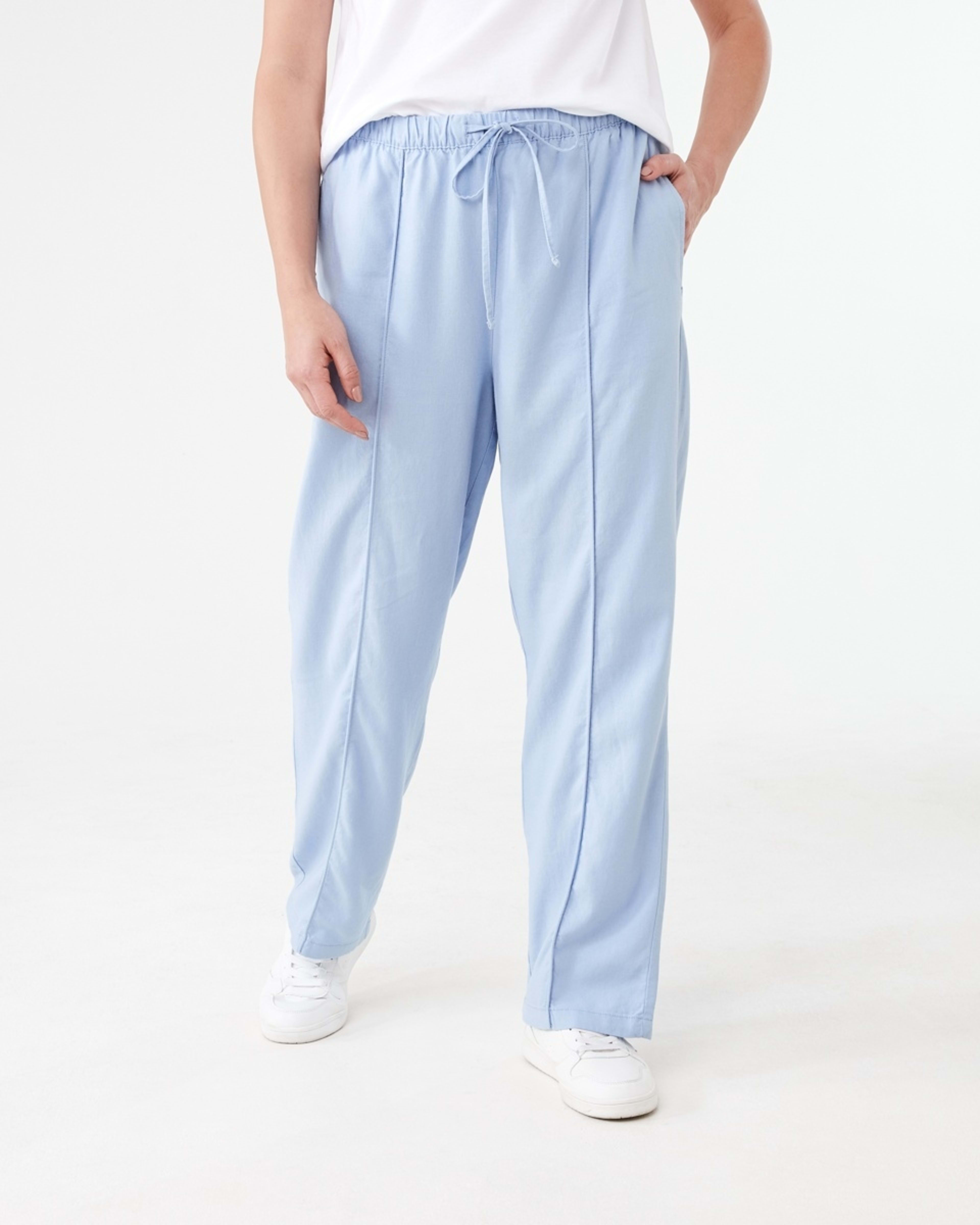 1 Textured Seam Front Pants BRUNI BLUE