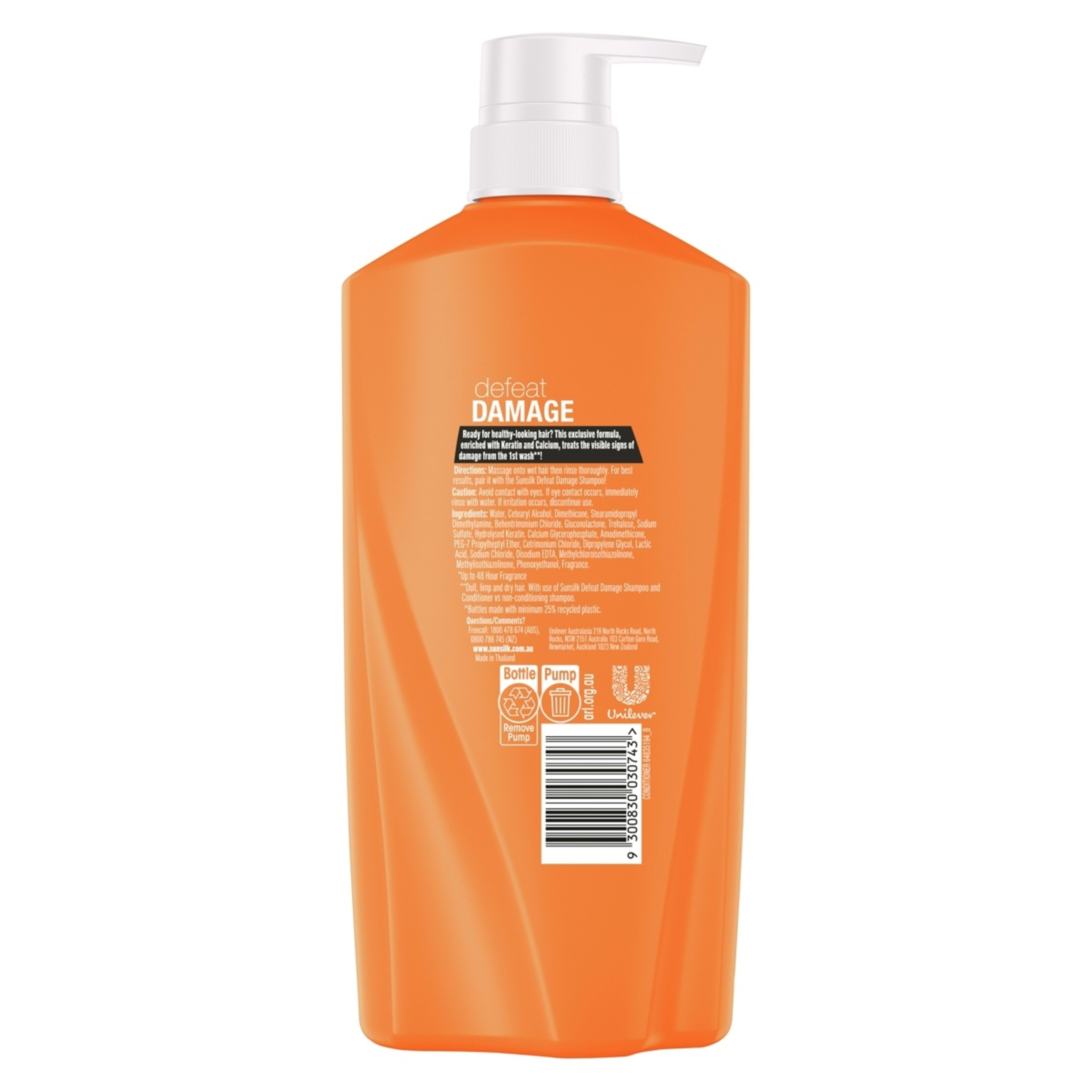2 Sunsilk Defeat Damage Conditioner  700ml - Keratin and Calcium, 2 of 4