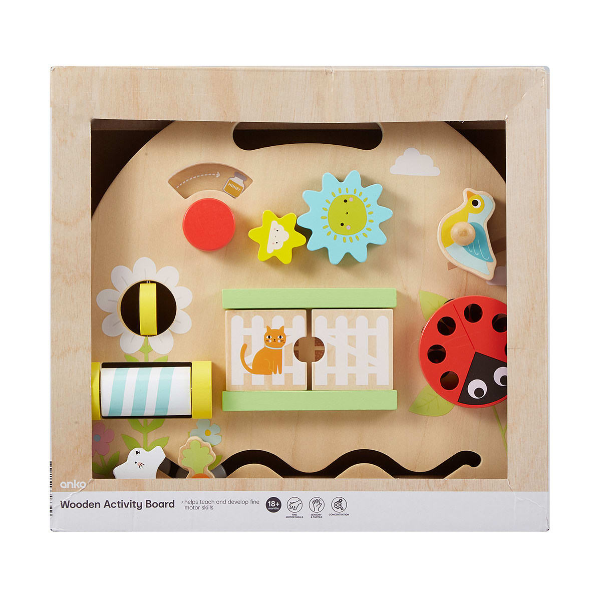 Wooden Activity Board Kmart