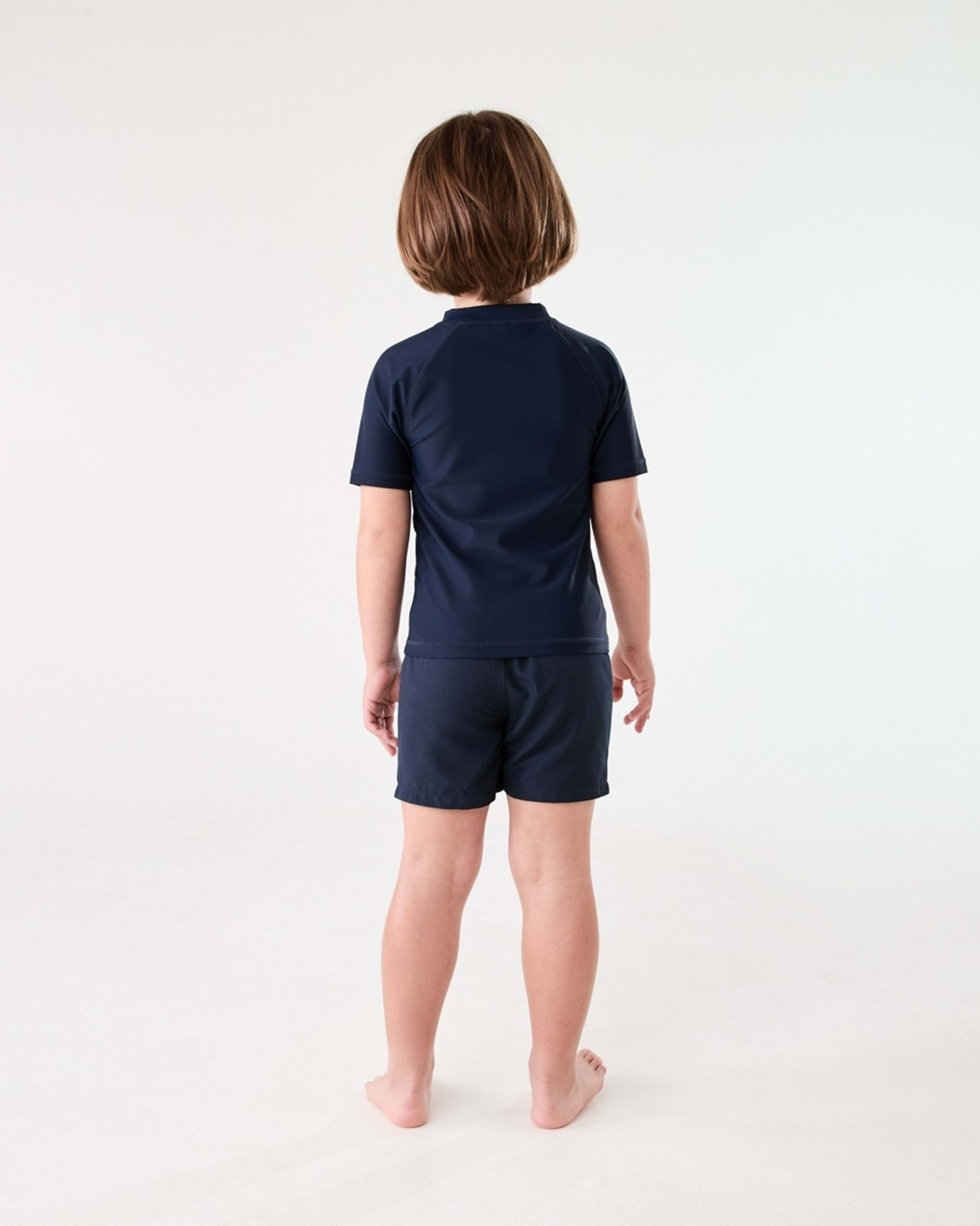 6 Short Sleeve Rash Vest DRESS BLUE, 6 of 6