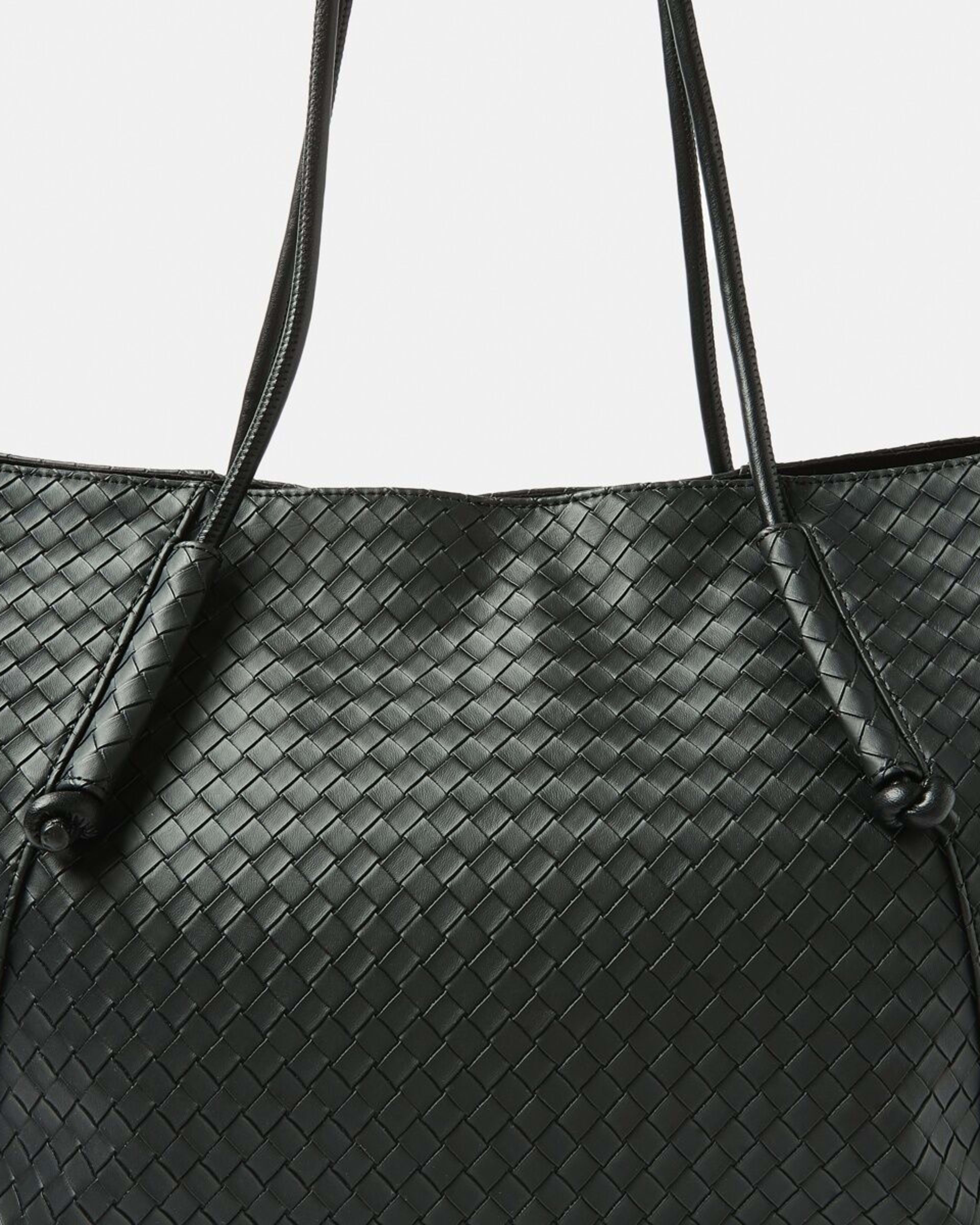 3 Weave Tote Bag BLACK, 3 of 5