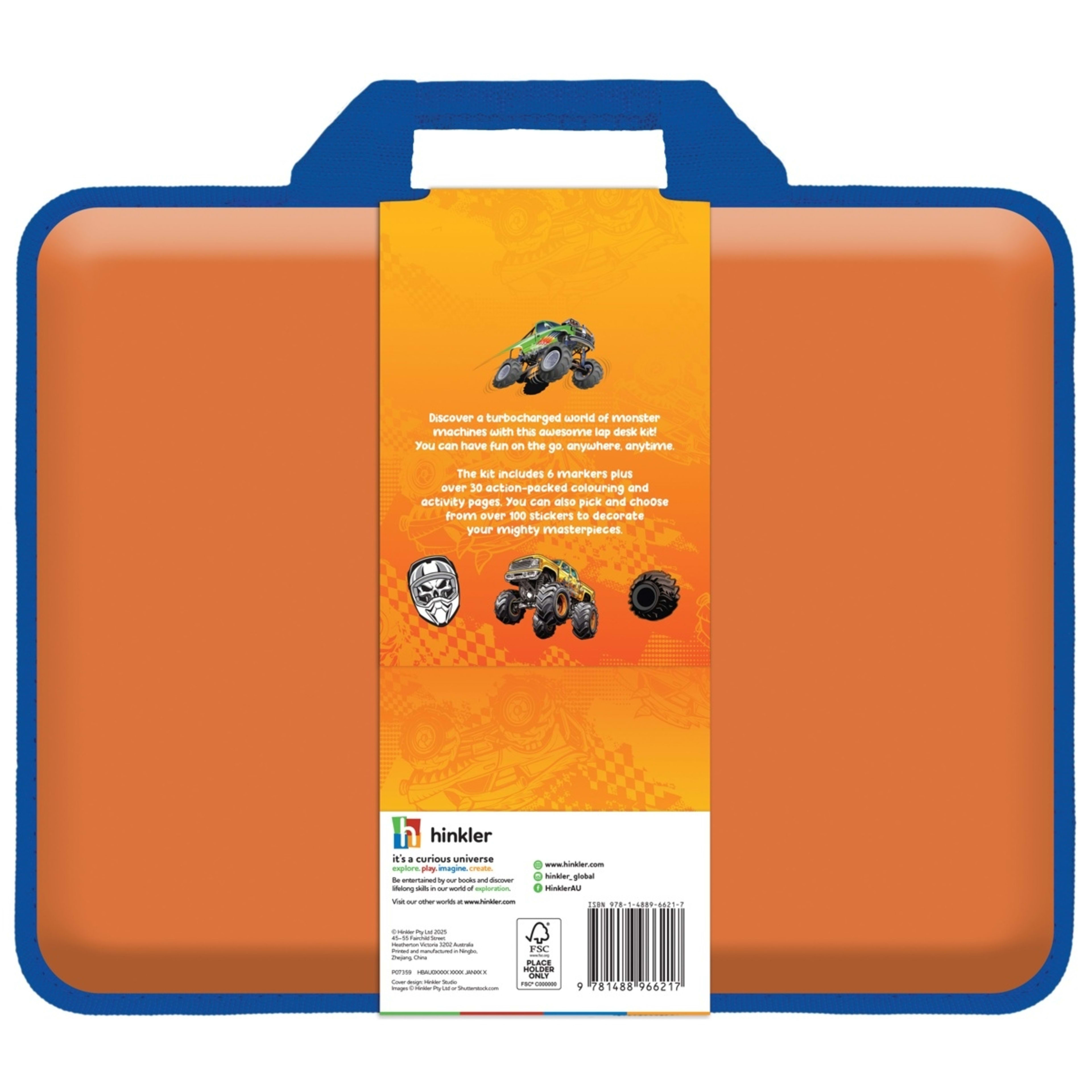 6 Kaleidoscope Colouring: Monster Machines Colour and Activity Set with Lap Desk - Book, 6 of 6