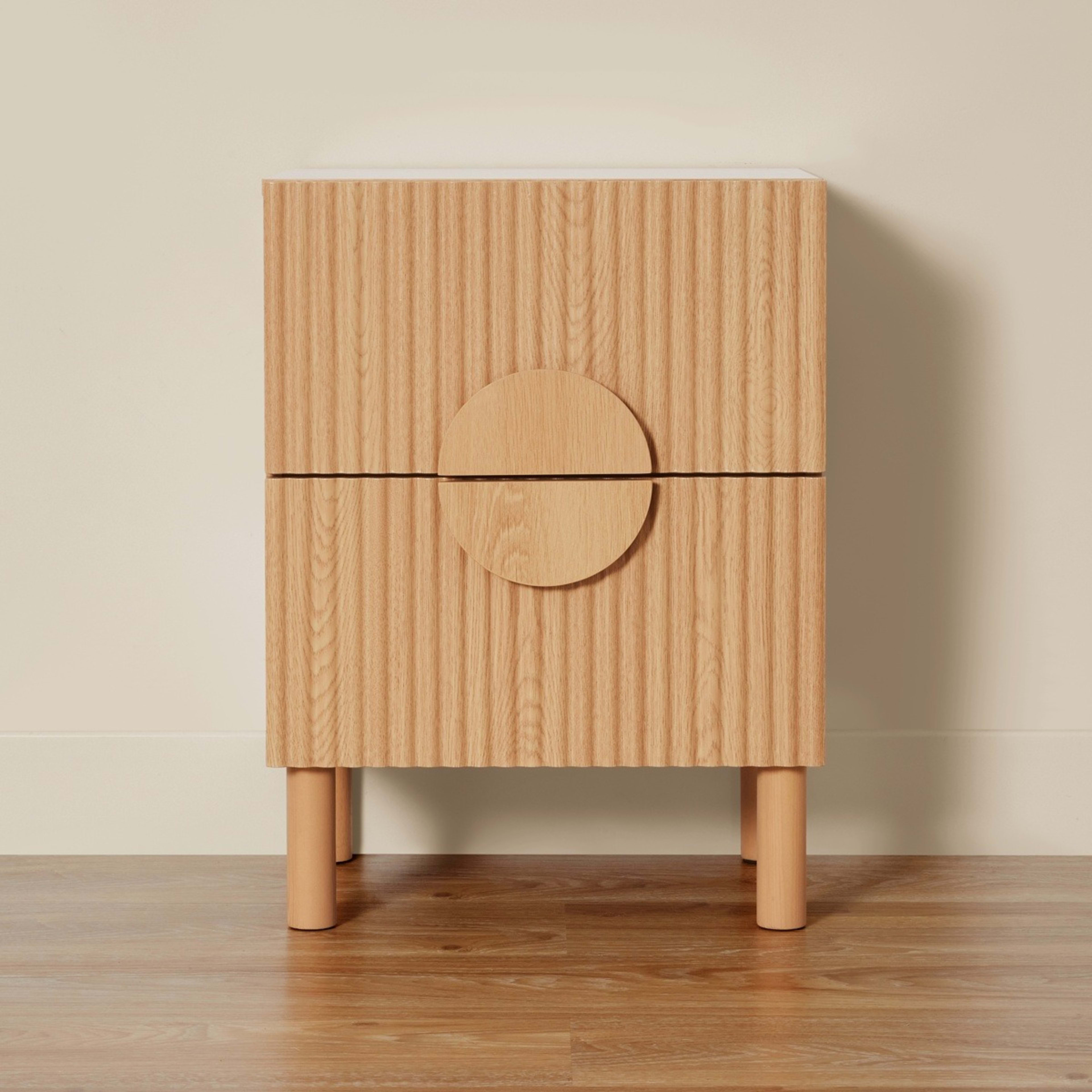 3 Ryan Ribbed Bedside Table, 3 of 7
