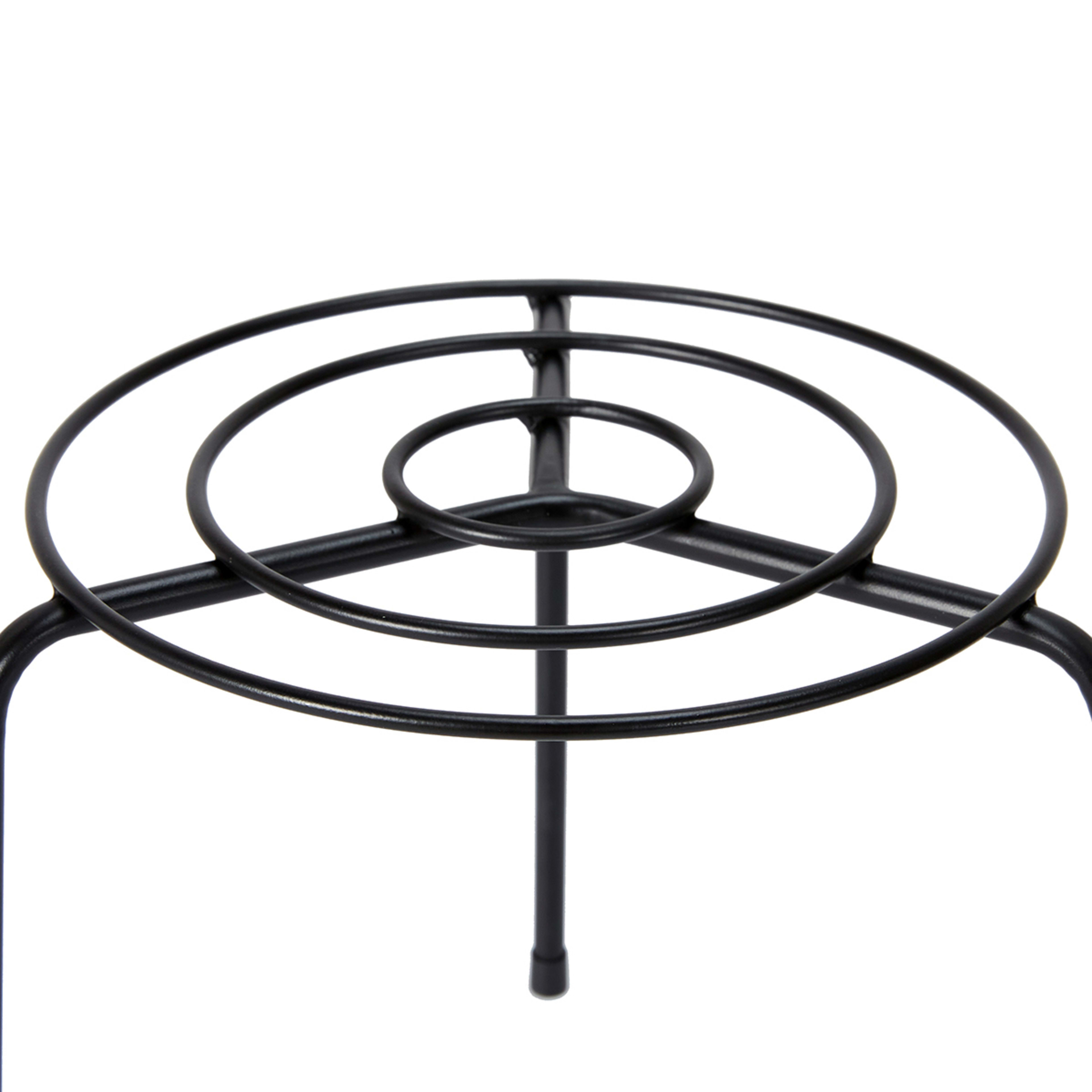 Circular Pot Stand Black Kmart