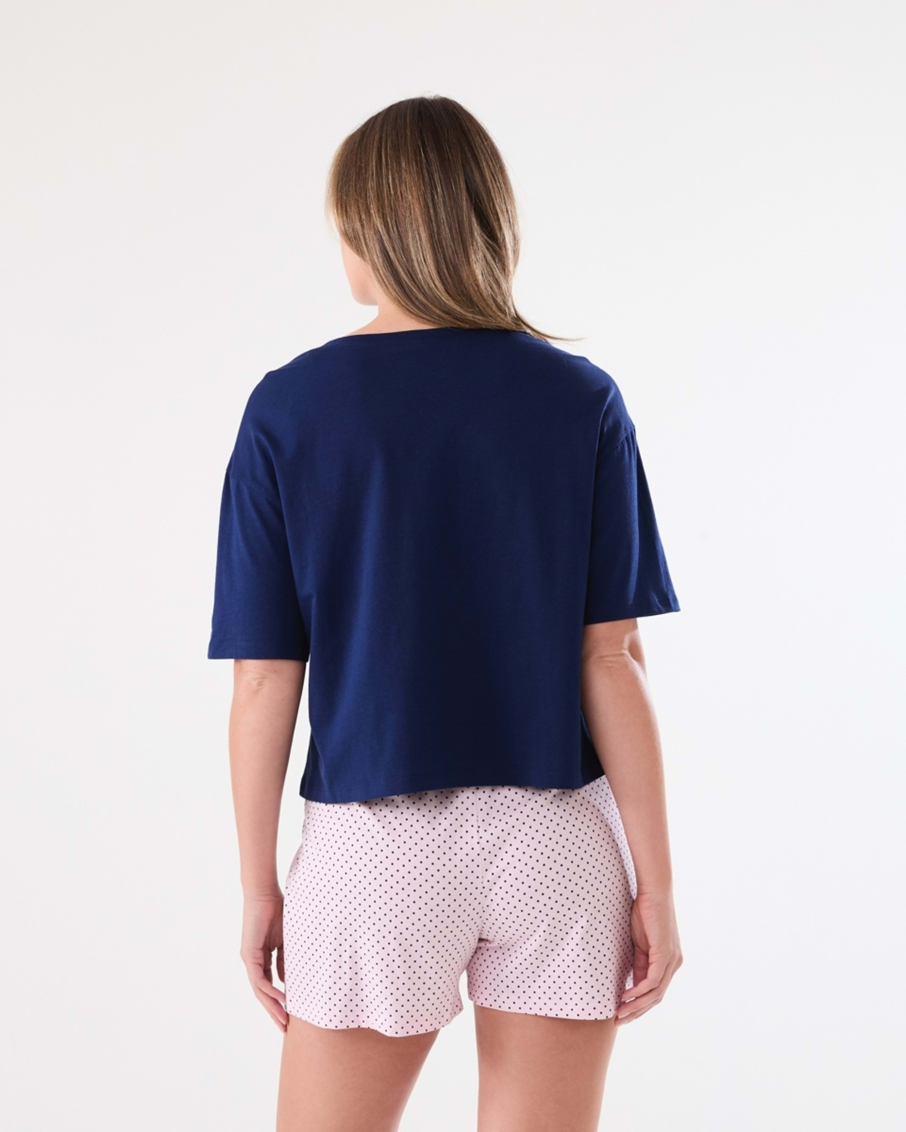 3 Knit T-shirt and Shorts Pyjama Set BRUNCH CLUB BALLERINA, 3 of 6