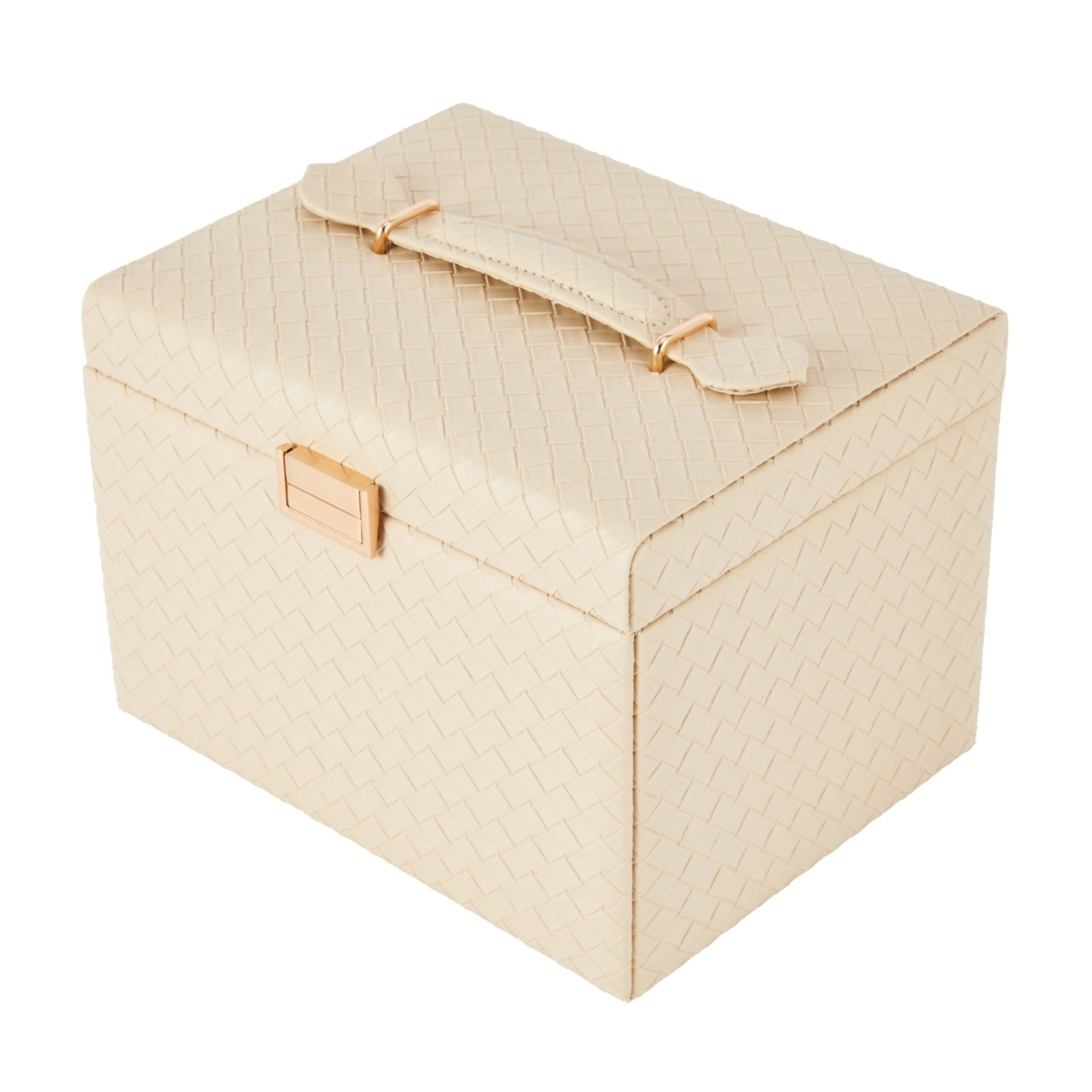1 Weave Jewellery Case - Nude