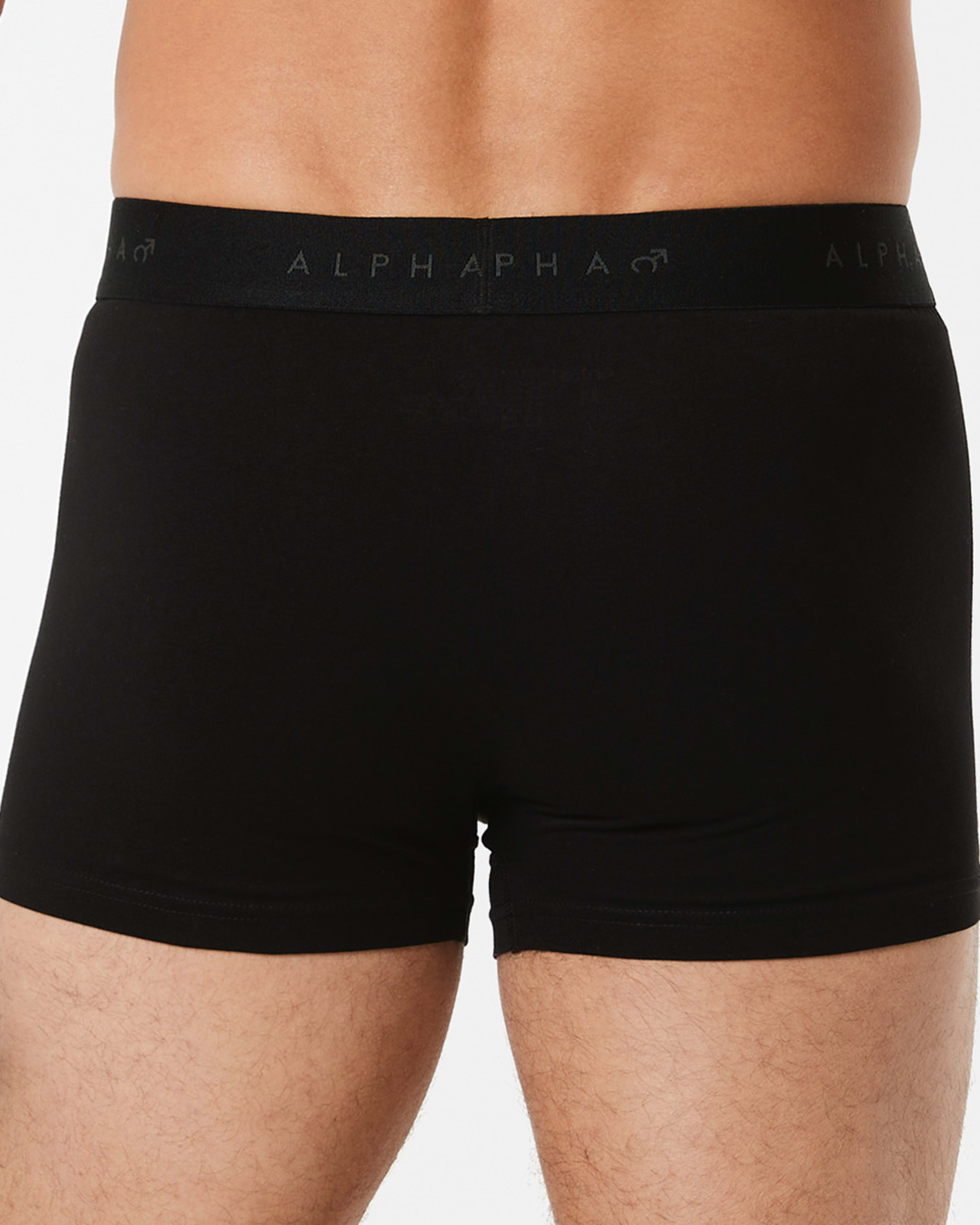 4 3 Pack Fly Front Plain Trunks Black, 4 of 6