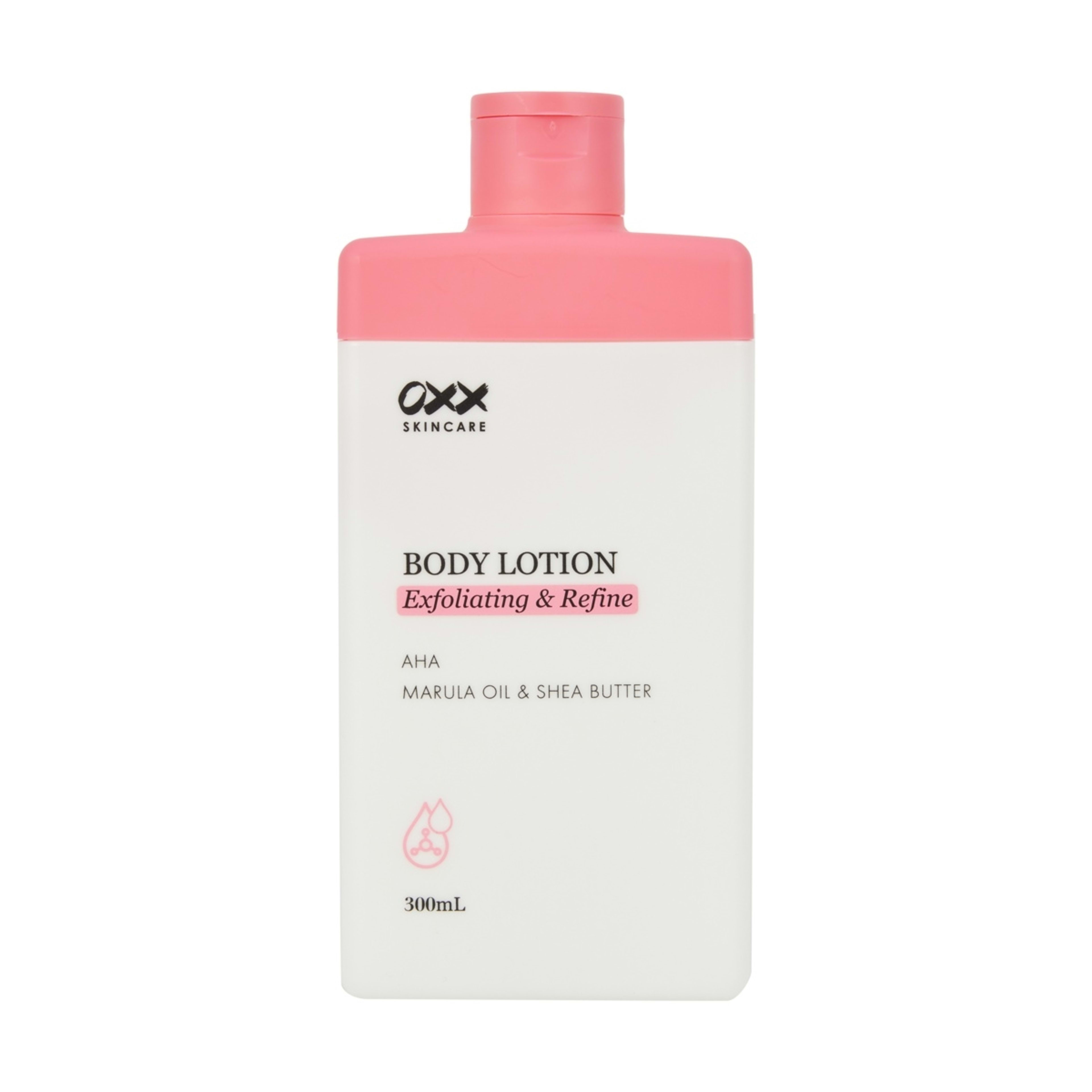 1 OXX Skincare Exfoliating & Refine Body Lotion - AHA, Marula Oil & Shea Butter