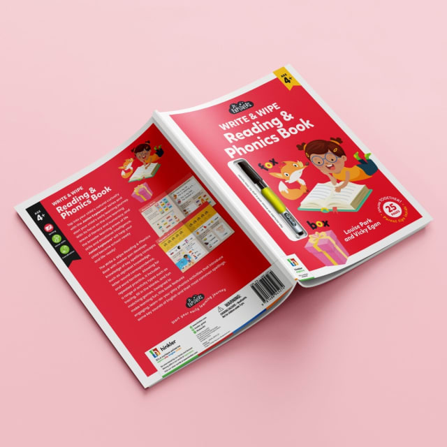 Junior Explorers Write and Wipe Reading and Phonics Book by Louise