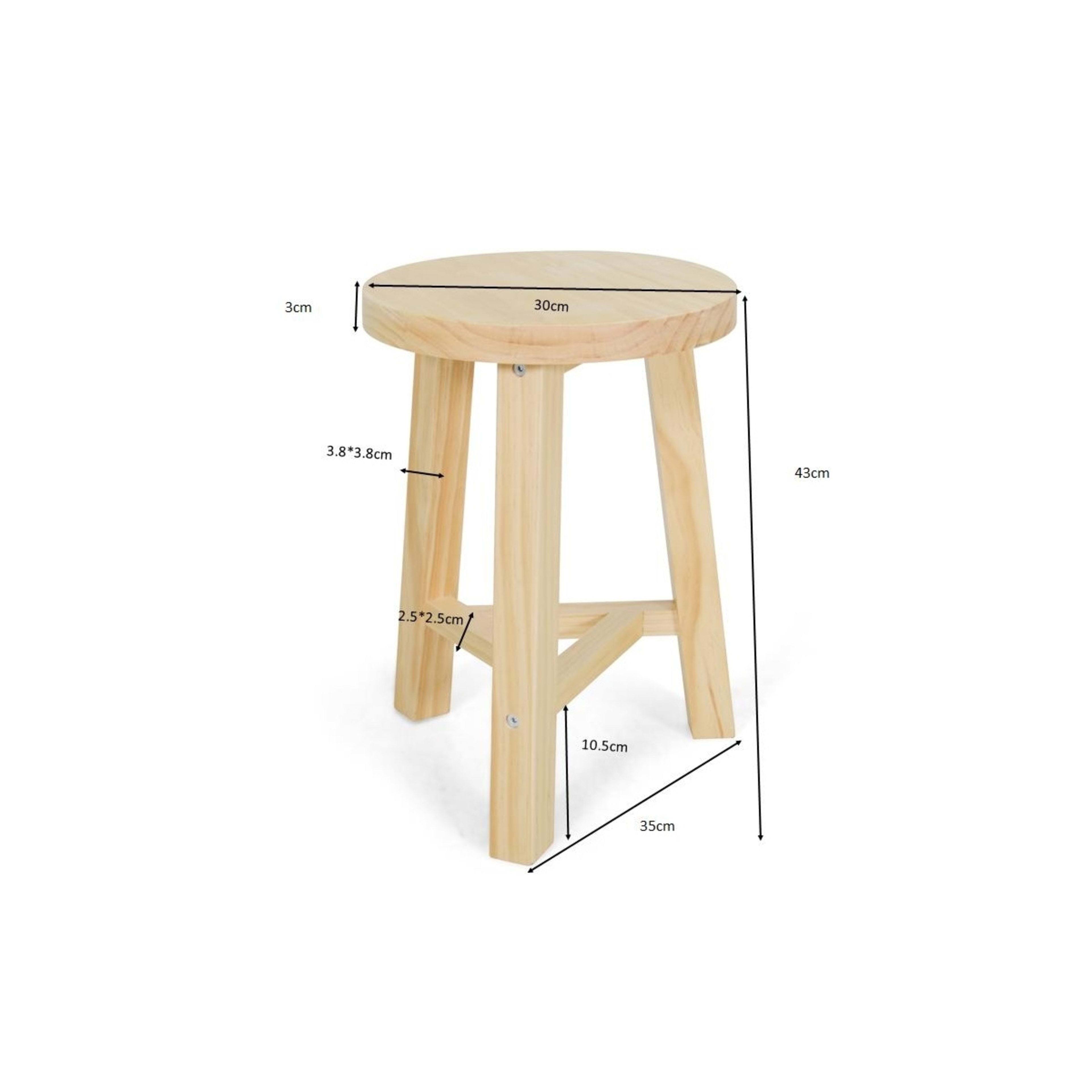7 Short Timber Stool, 7 of 7