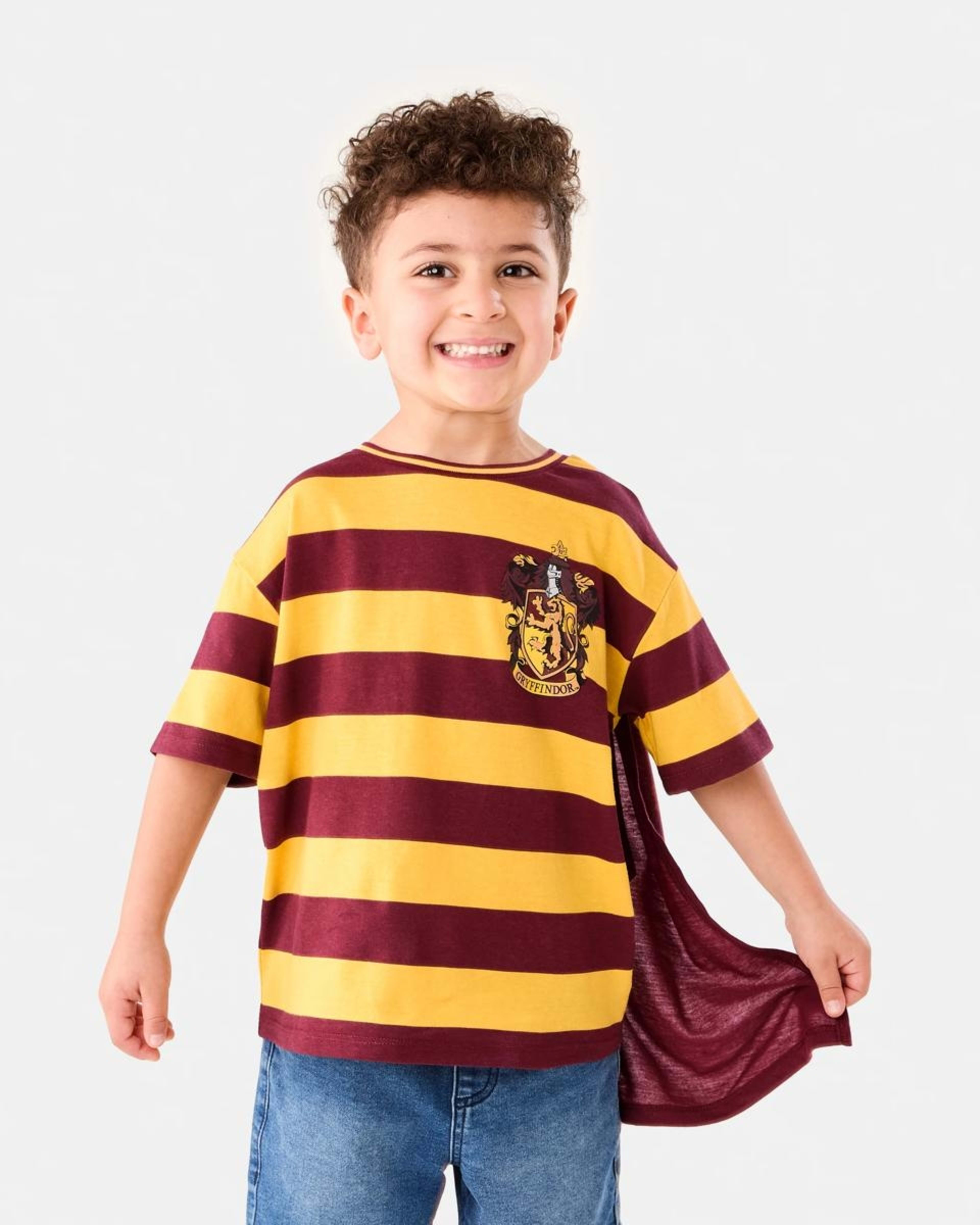 1 Harry Potter Character License Cape T-shirt HP GRYFFINDOR POTTER 07, 1 of 10