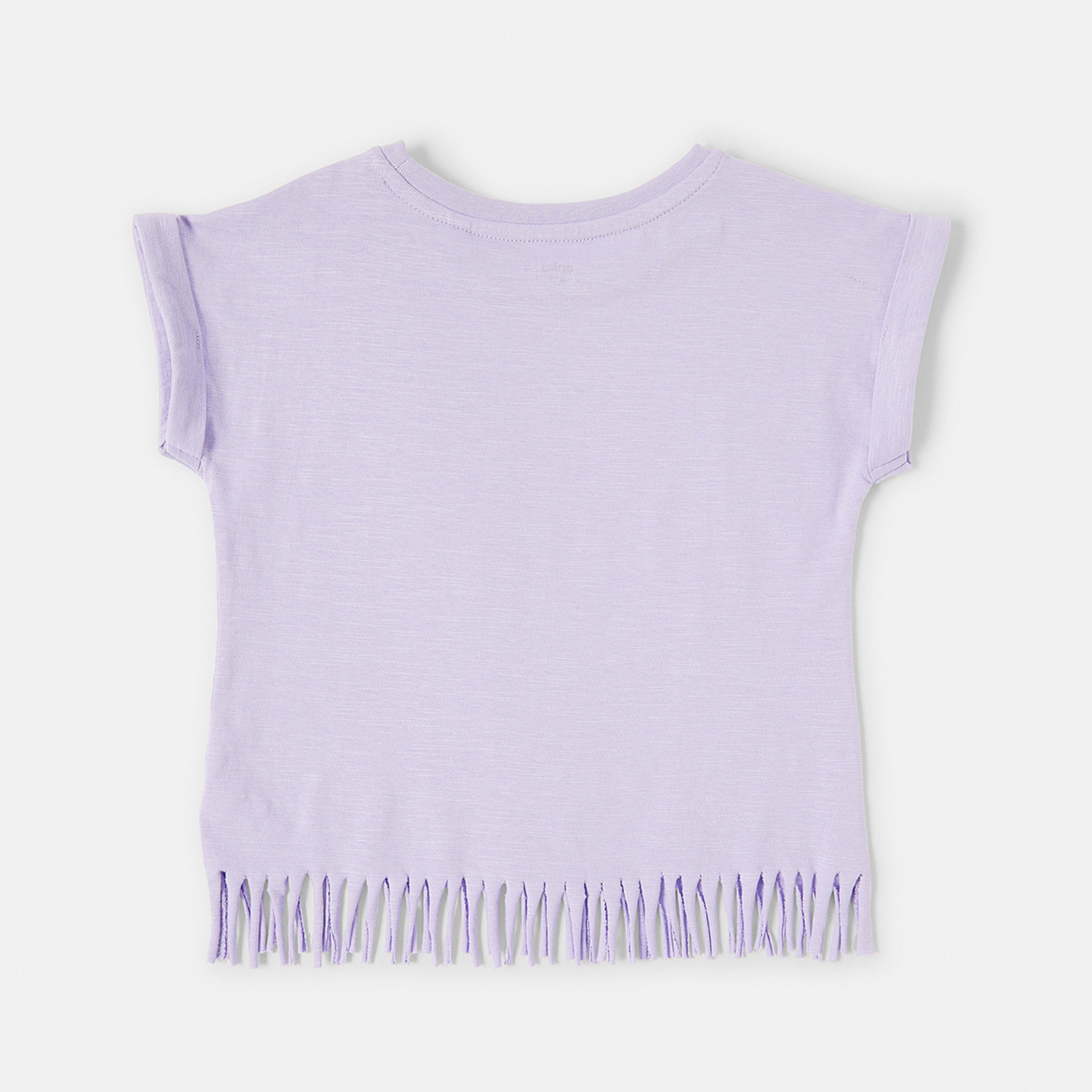 9 Short Sleeve Fringe T-shirt Pst Purple, 9 of 9