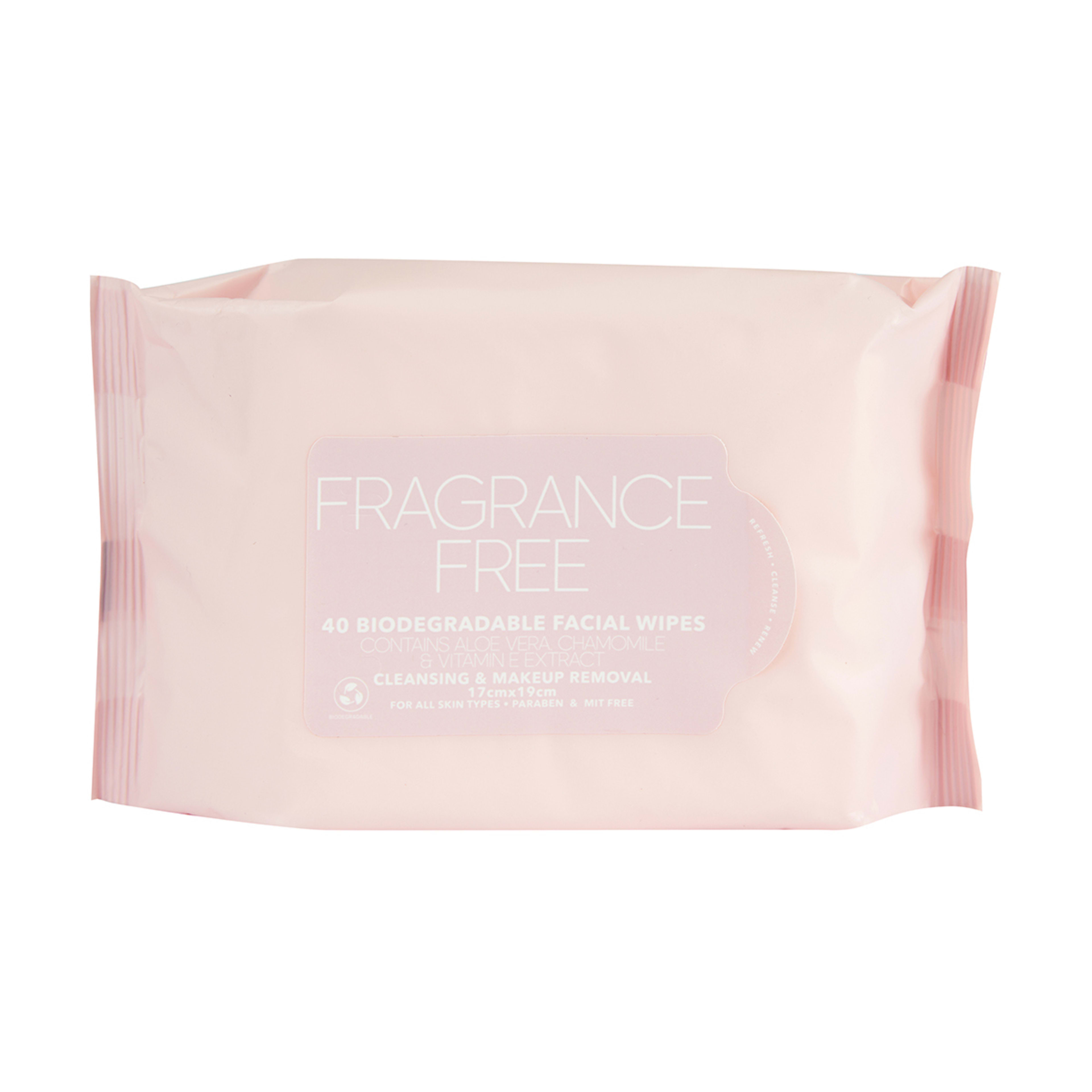 40 Pack Cleansing & Makeup Removal Biodegradable Facial Wipes