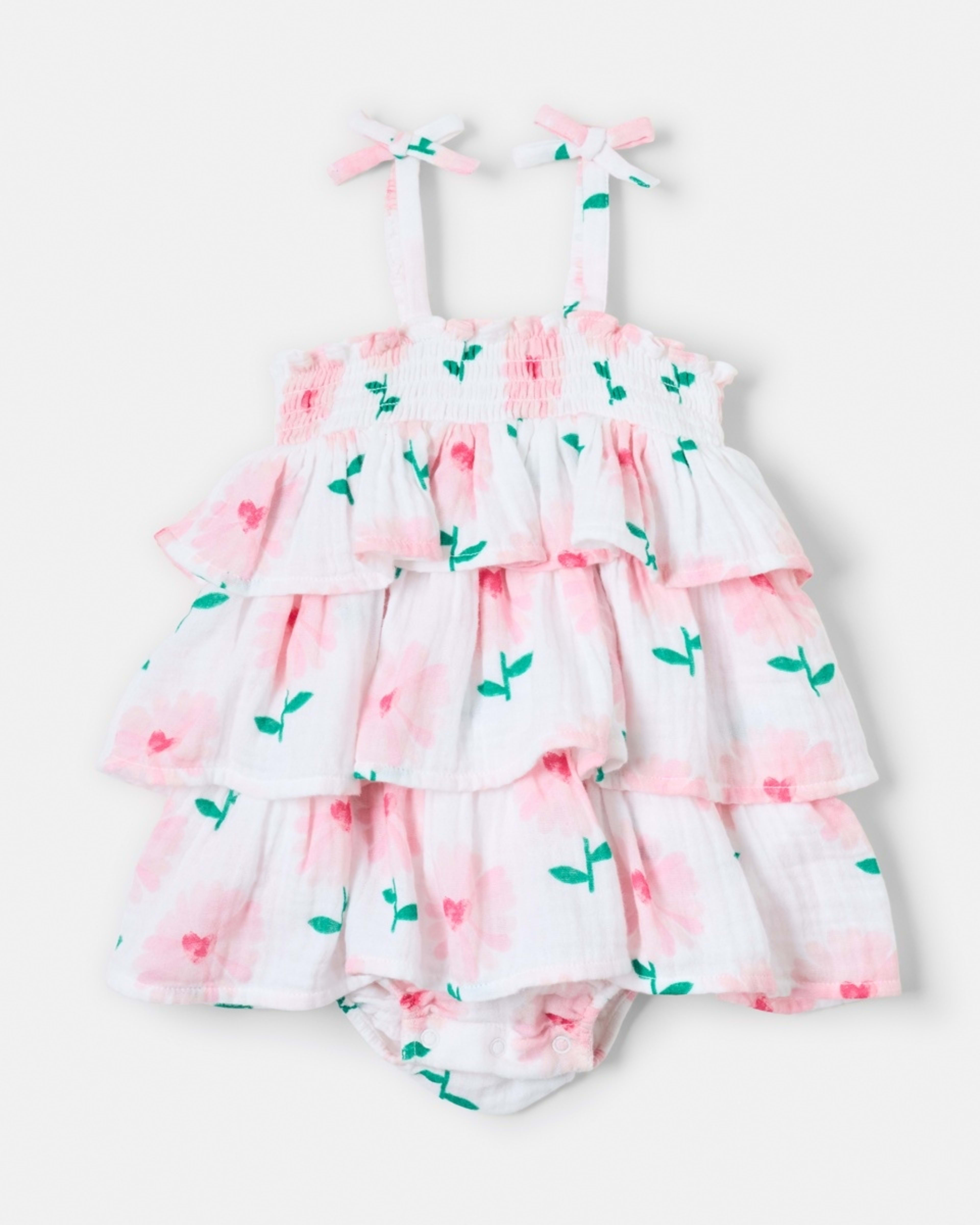 1 Frill Romper Flowers