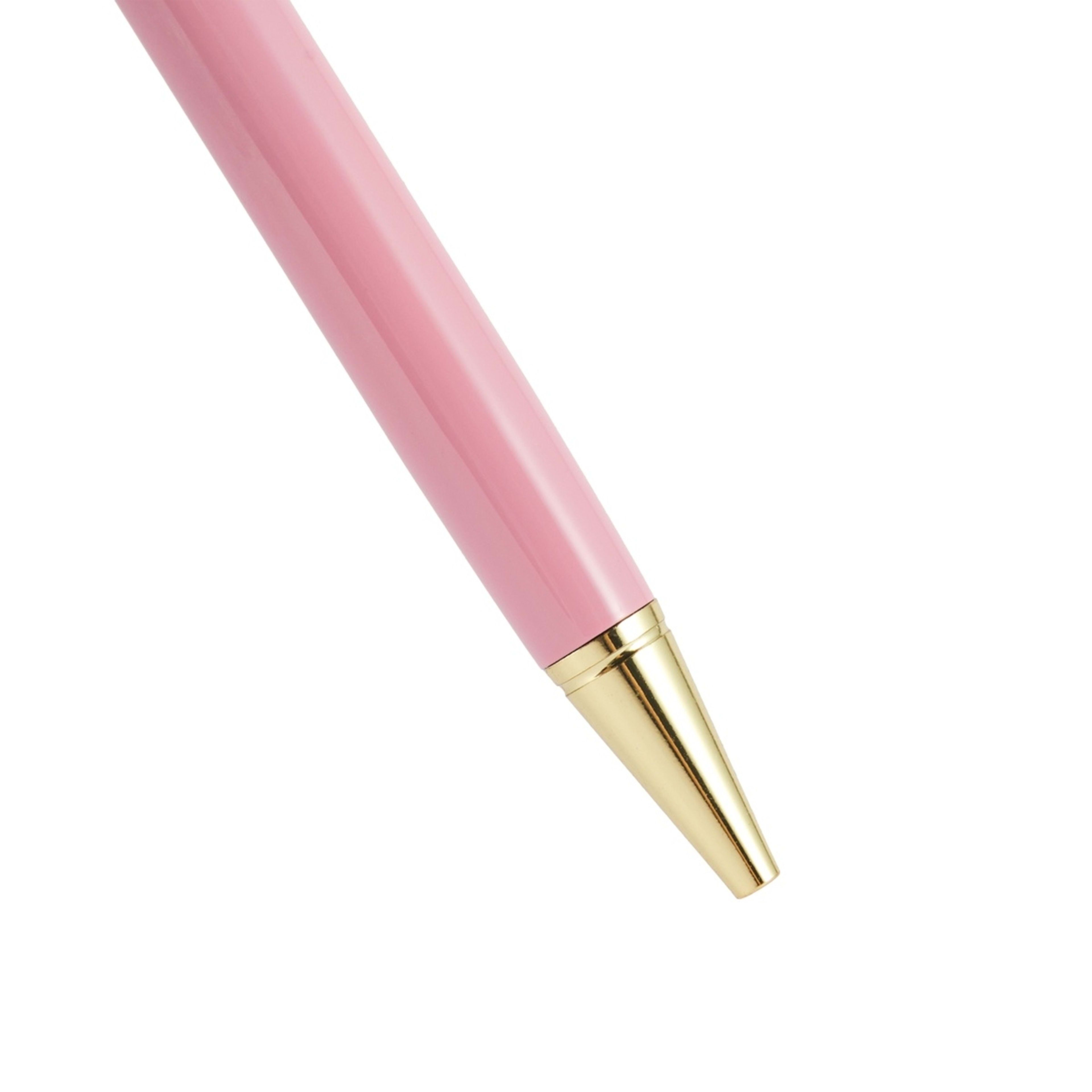 6 Metal Pen Floating Flower - Pink, 6 of 6