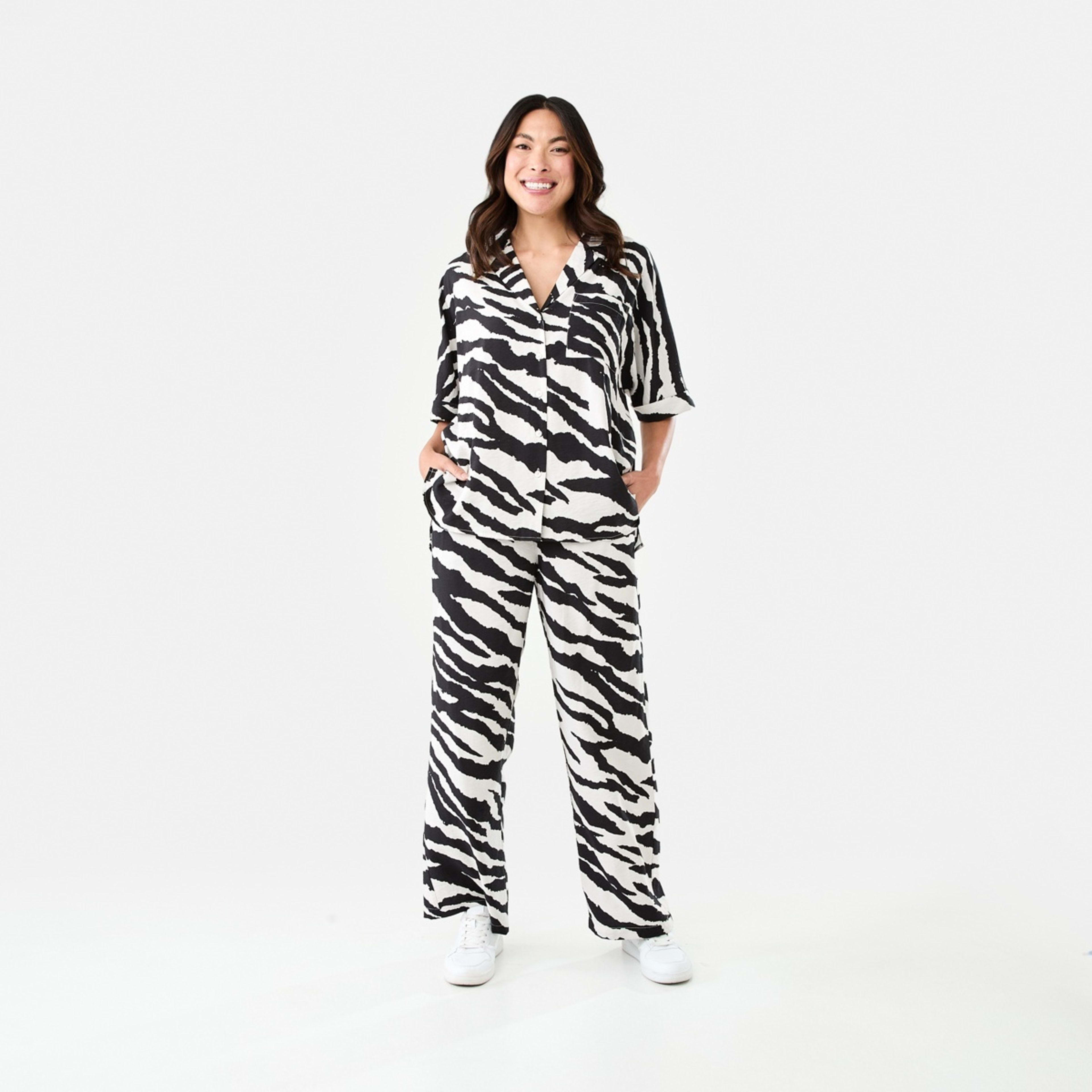 6 Hammered Satin Pants Zebra, 6 of 6