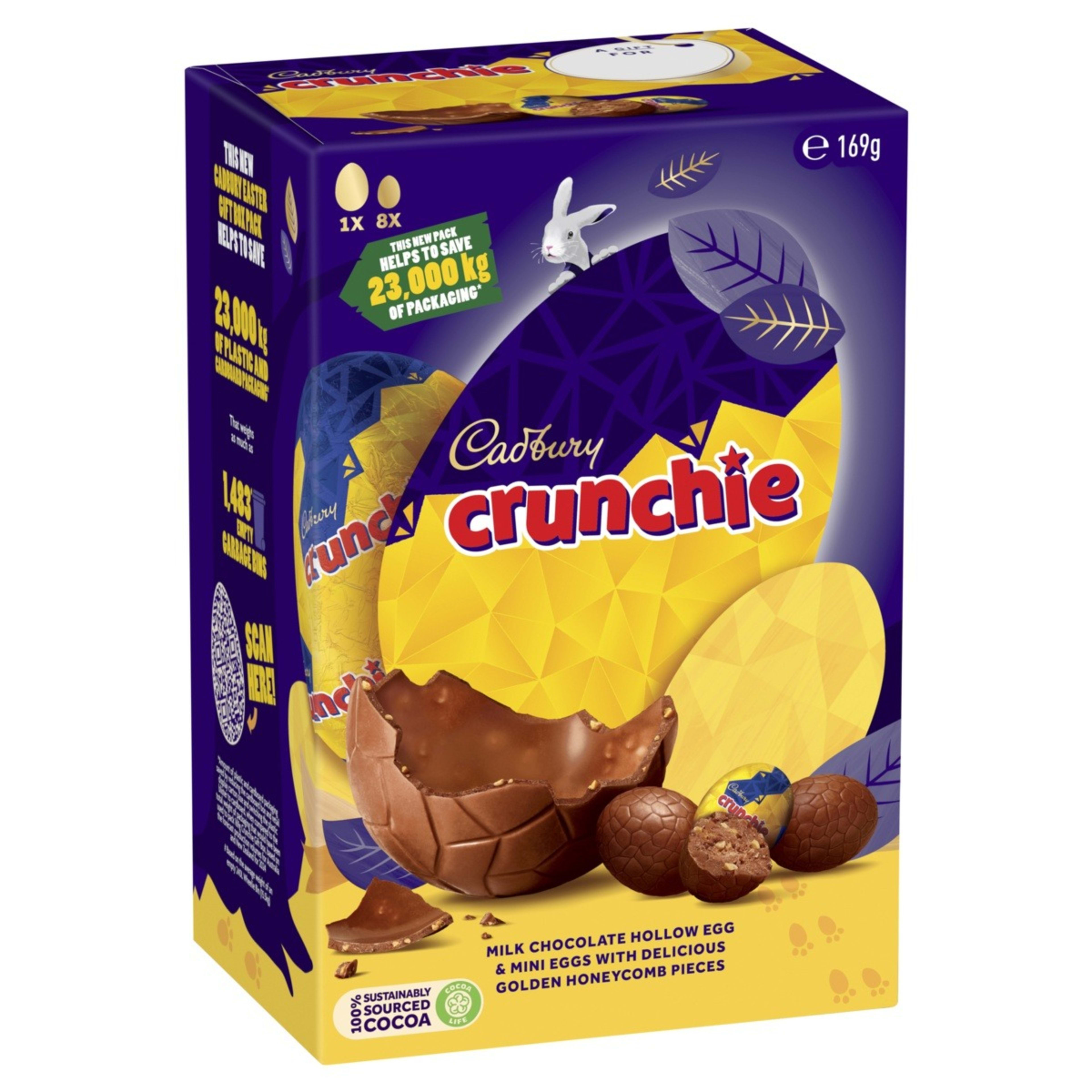 Cadbury Crunchie Milk Chocolate Hollow Egg 169g Kmart NZ