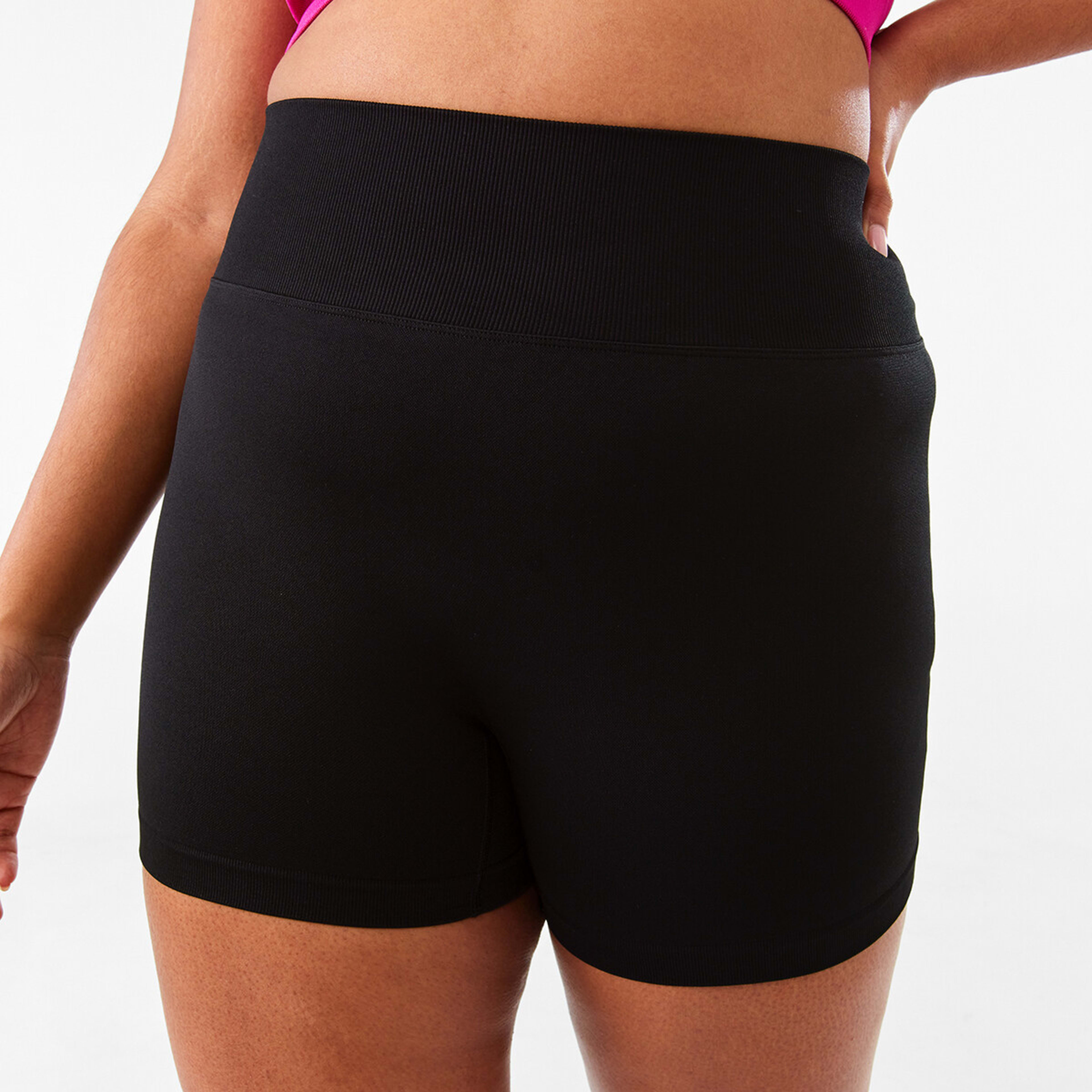 3 Active Womens Youth Tape Shorts Black, 3 of 8