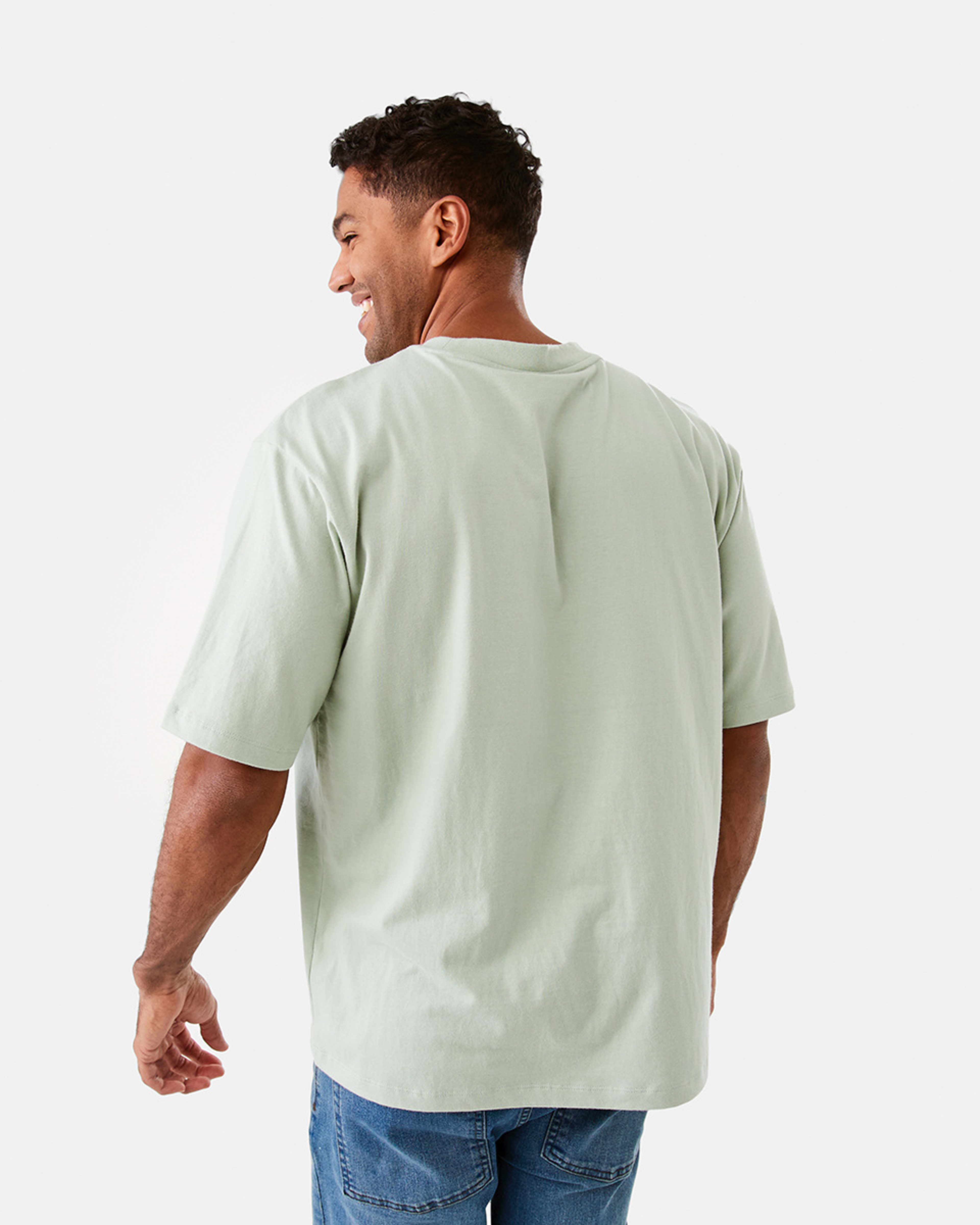 3 Oversized Heavyweight T-shirt Grn Frsty, 3 of 6