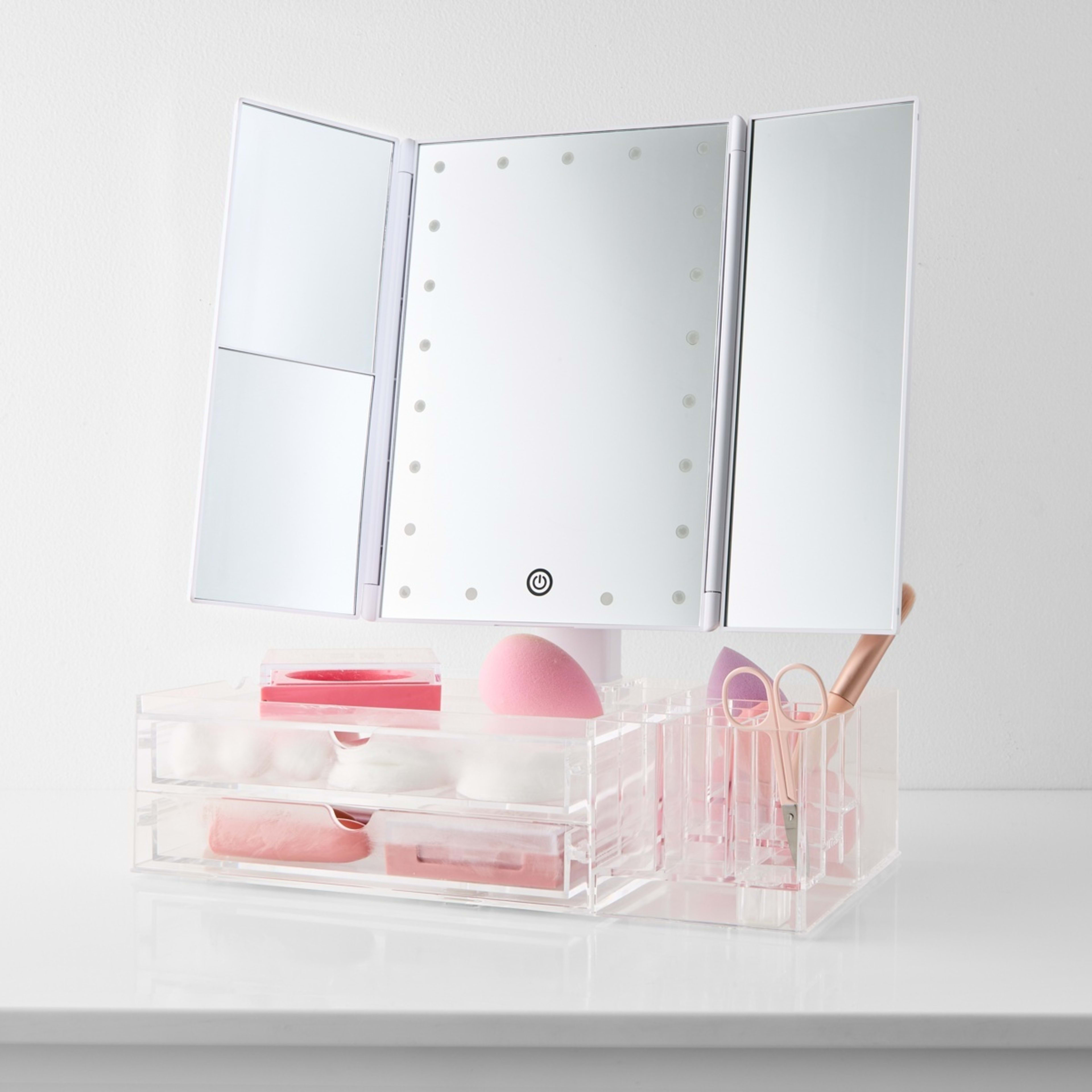 2 Tri-Fold LED Mirror, 2 of 10