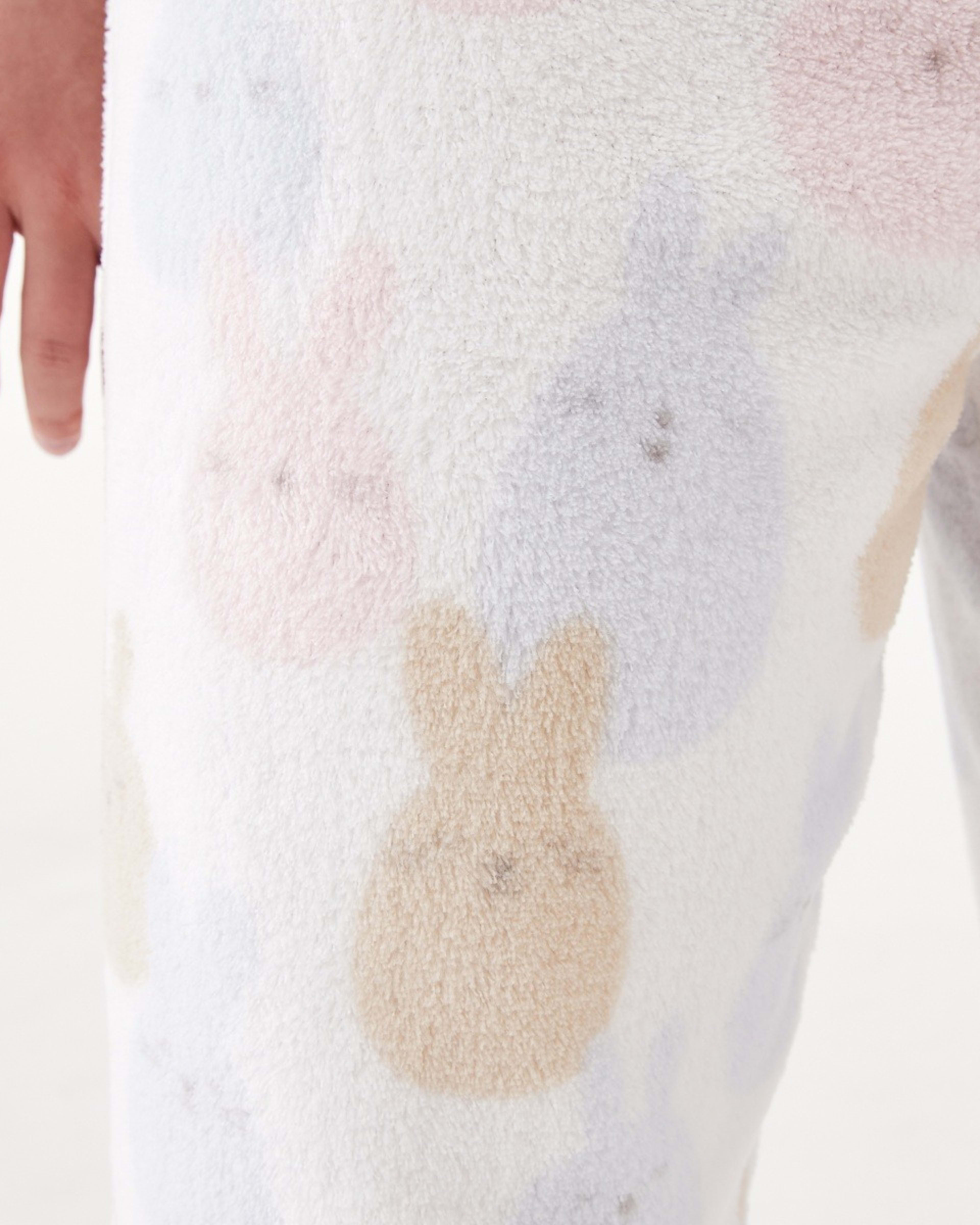 5 Fluffy Pyjama Set Bunnies White, 5 of 9
