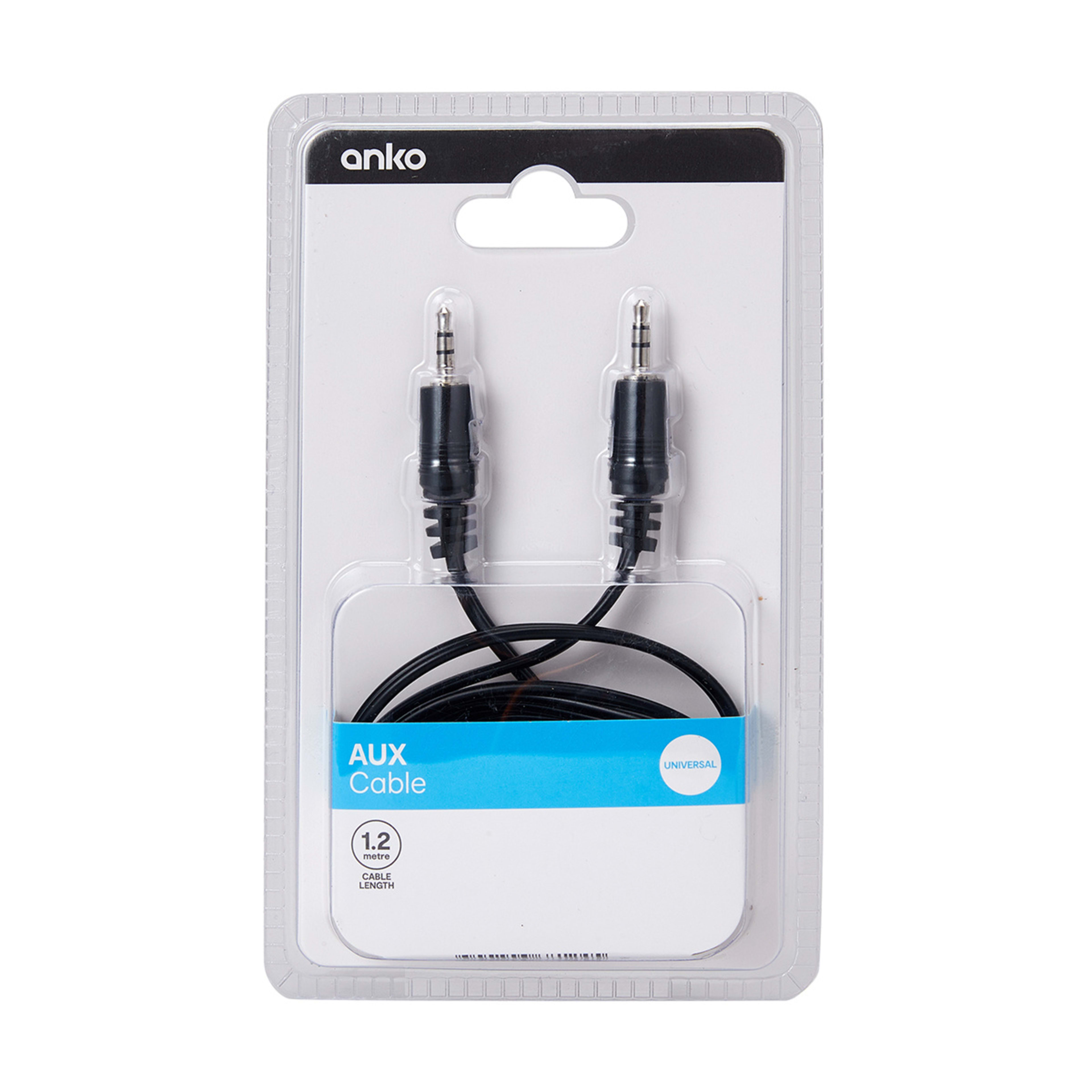 3.5mm AUX Cable 1.2m Kmart