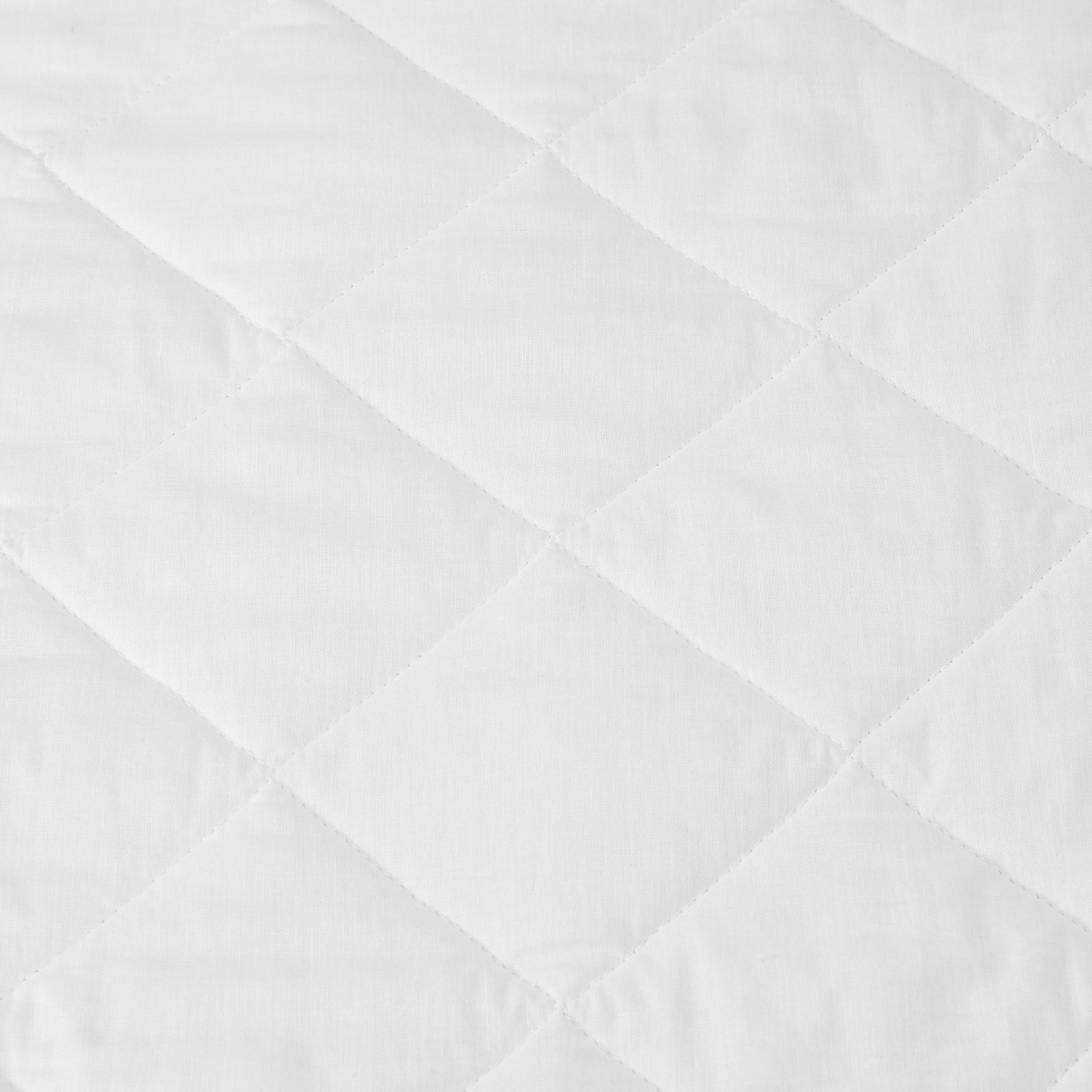 3 Cotton Top Fitted Mattress Protector - Single Bed, White, 3 of 4