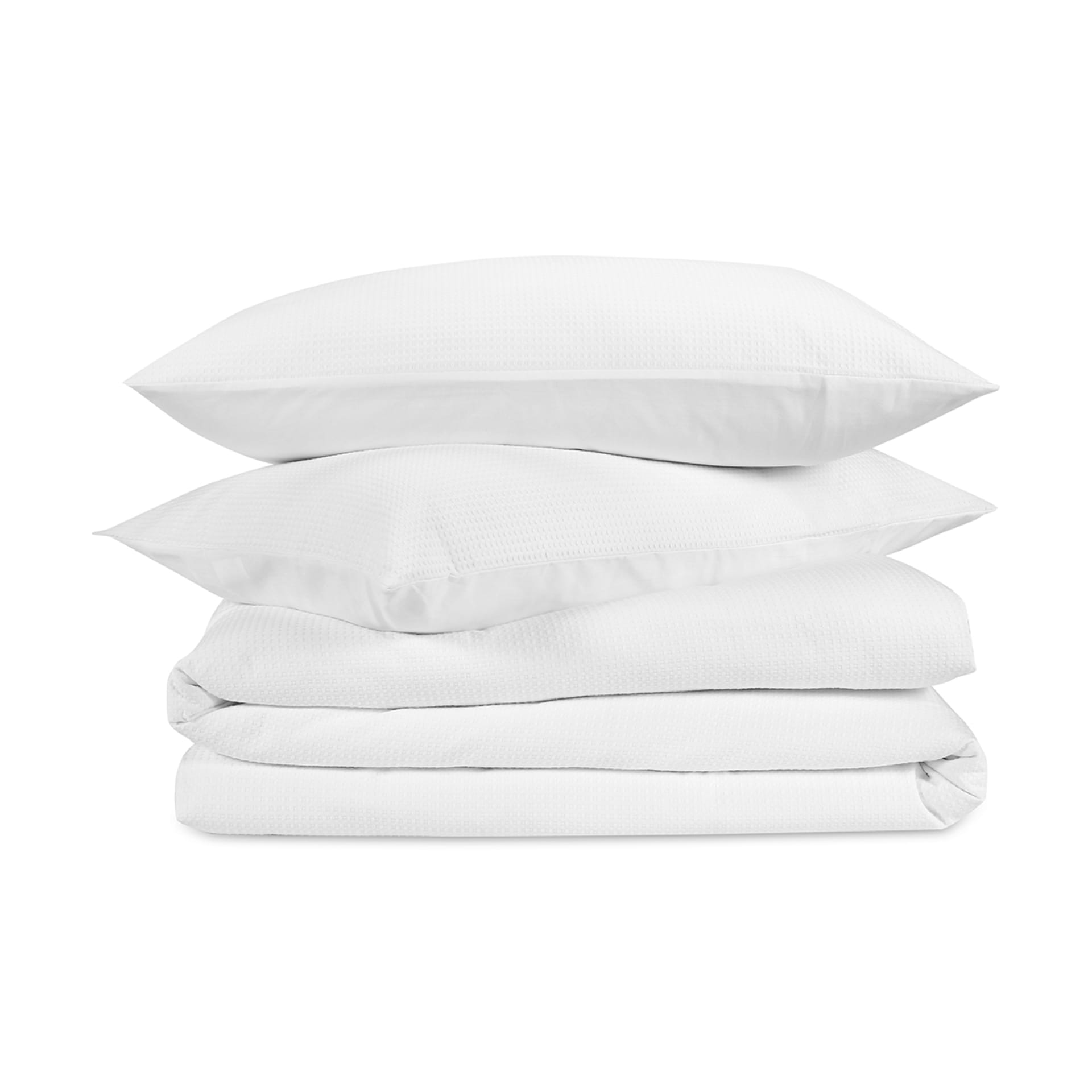 Waffle Cotton Quilt Cover Set Queen Bed, White Kmart