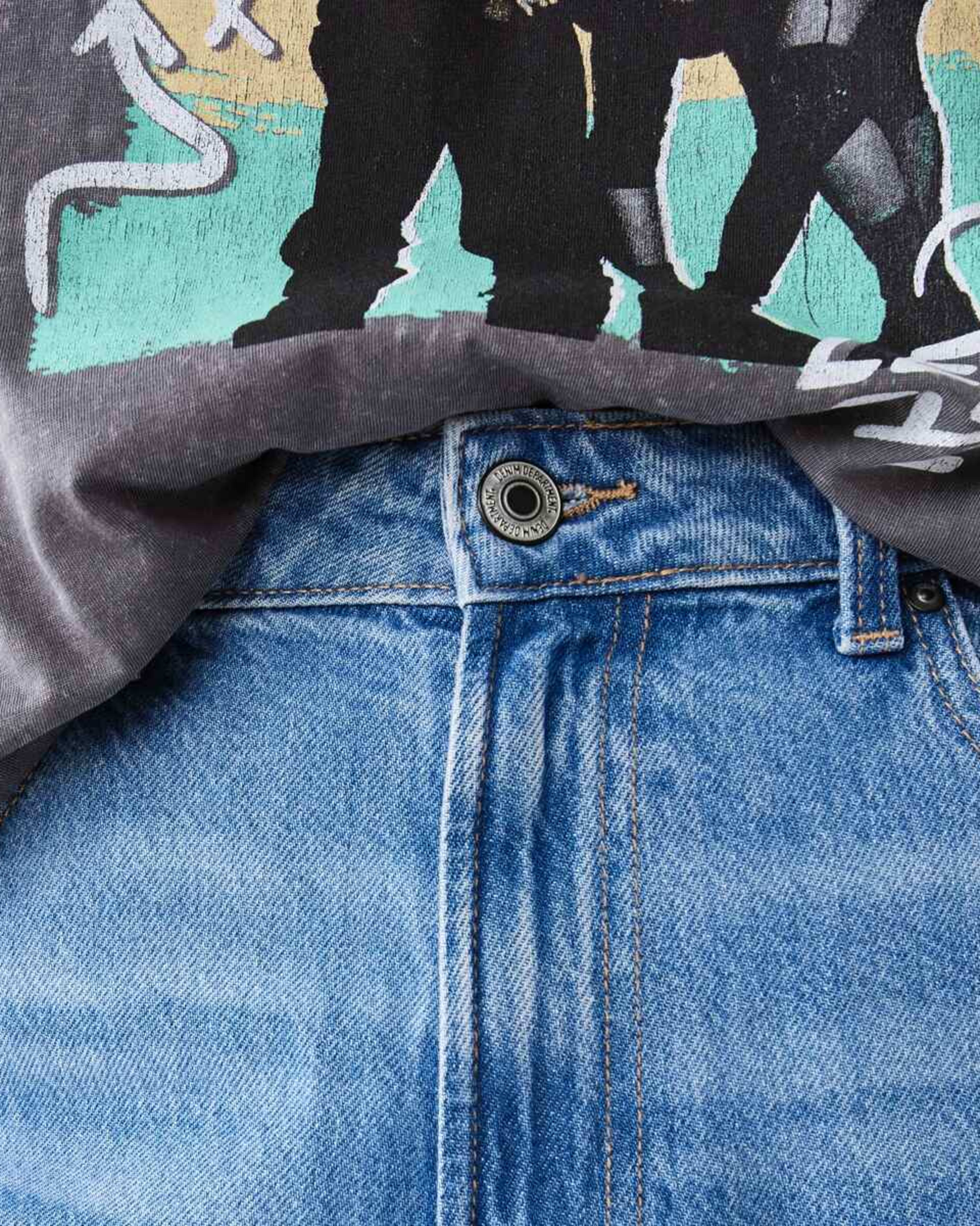6 Straight Leg Jeans MID WASH, 6 of 8