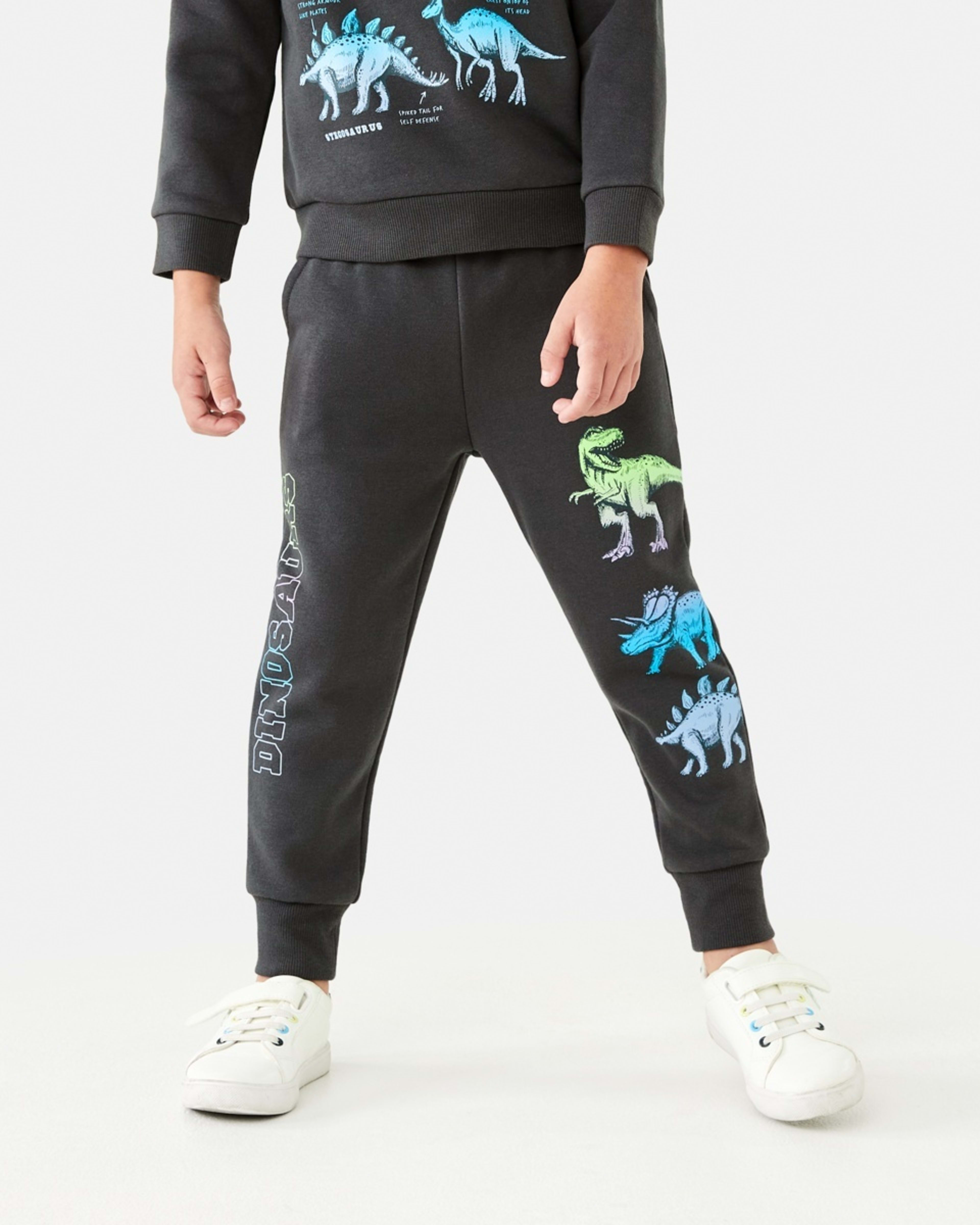 1 Print Trackpants Gry Dino, 1 of 10