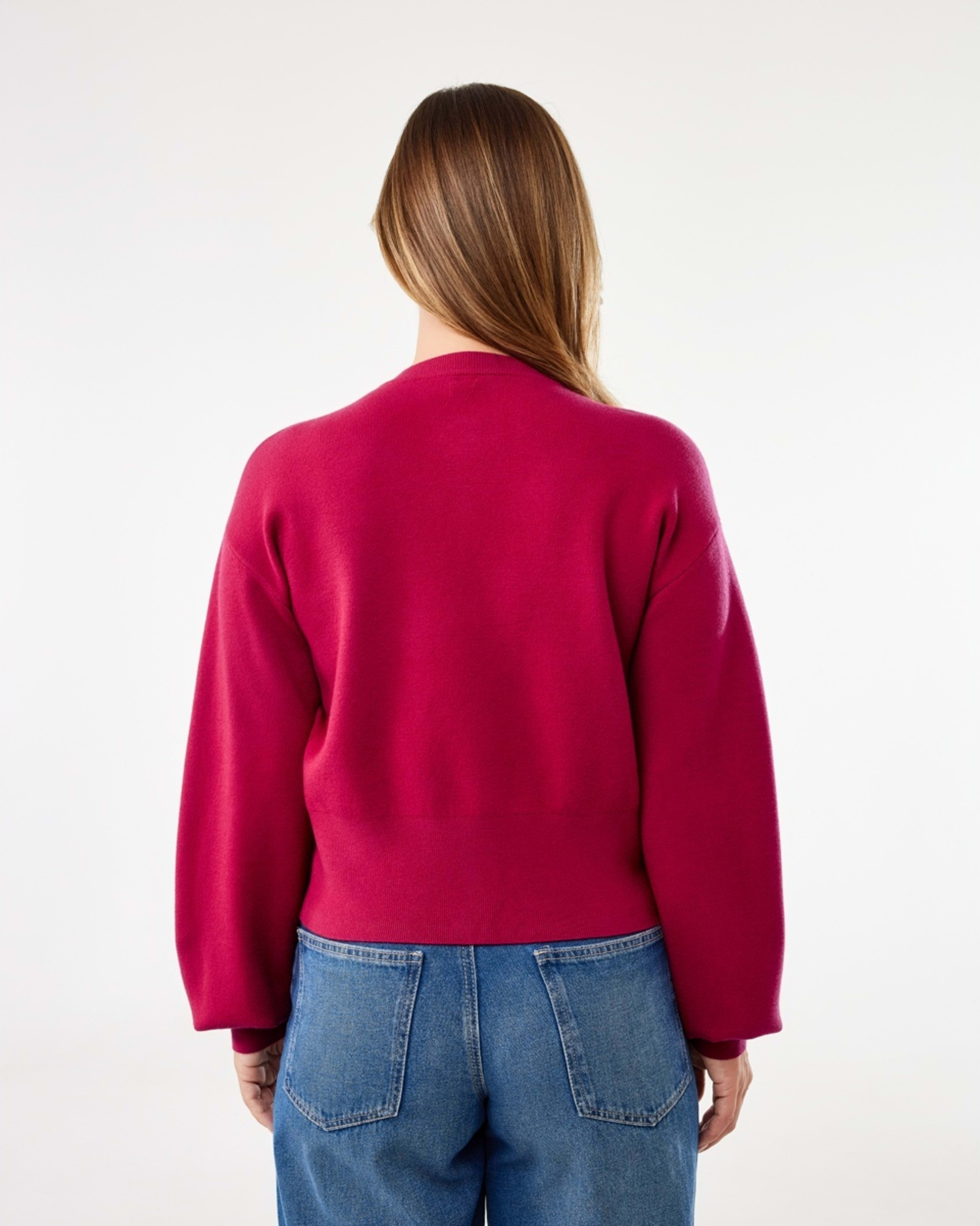 3 Compact Heart Cardigan Spice Red, 3 of 6