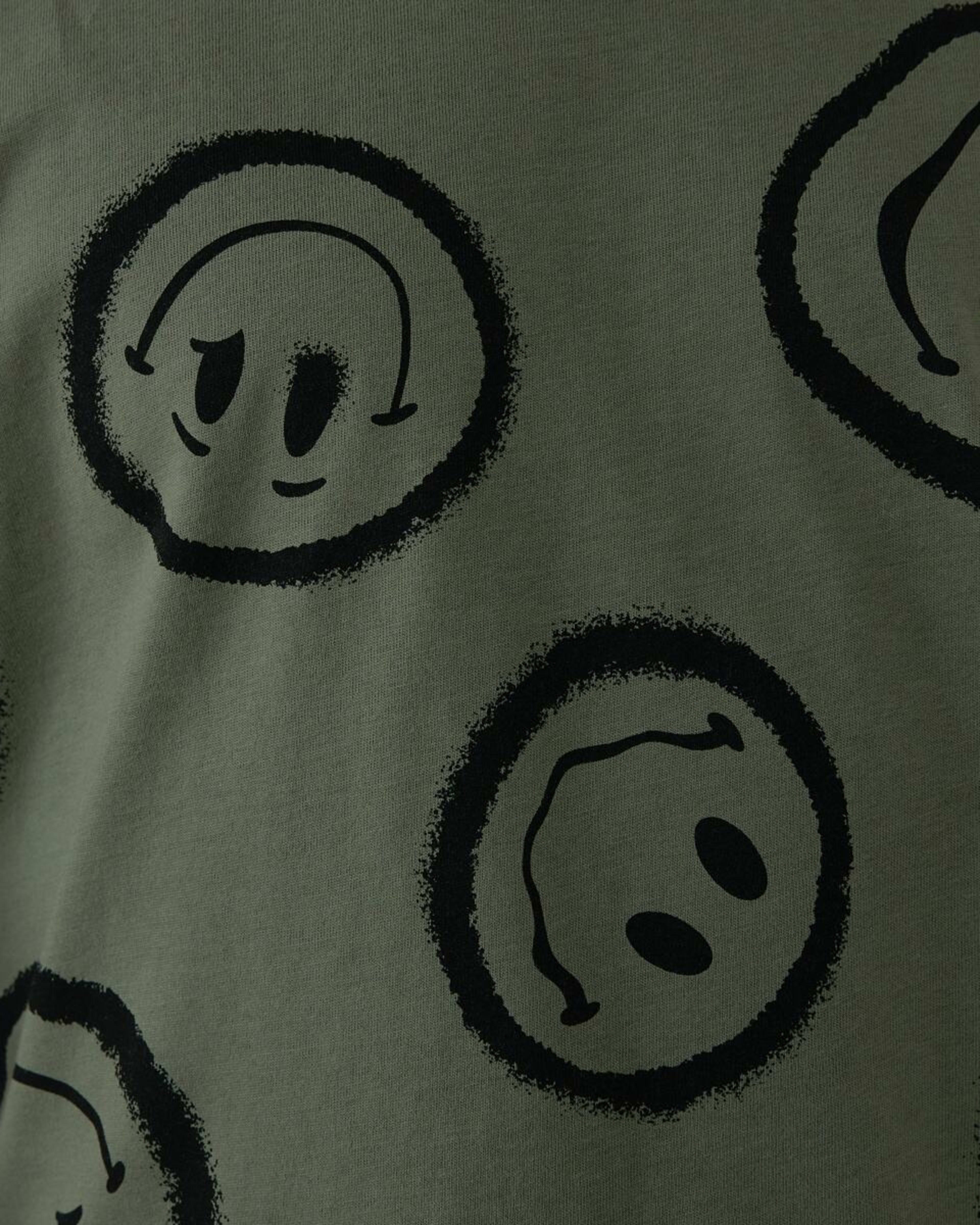 5 Short Sleeve Top and Long Pants Pyjama Set Grn Emotes, 5 of 7