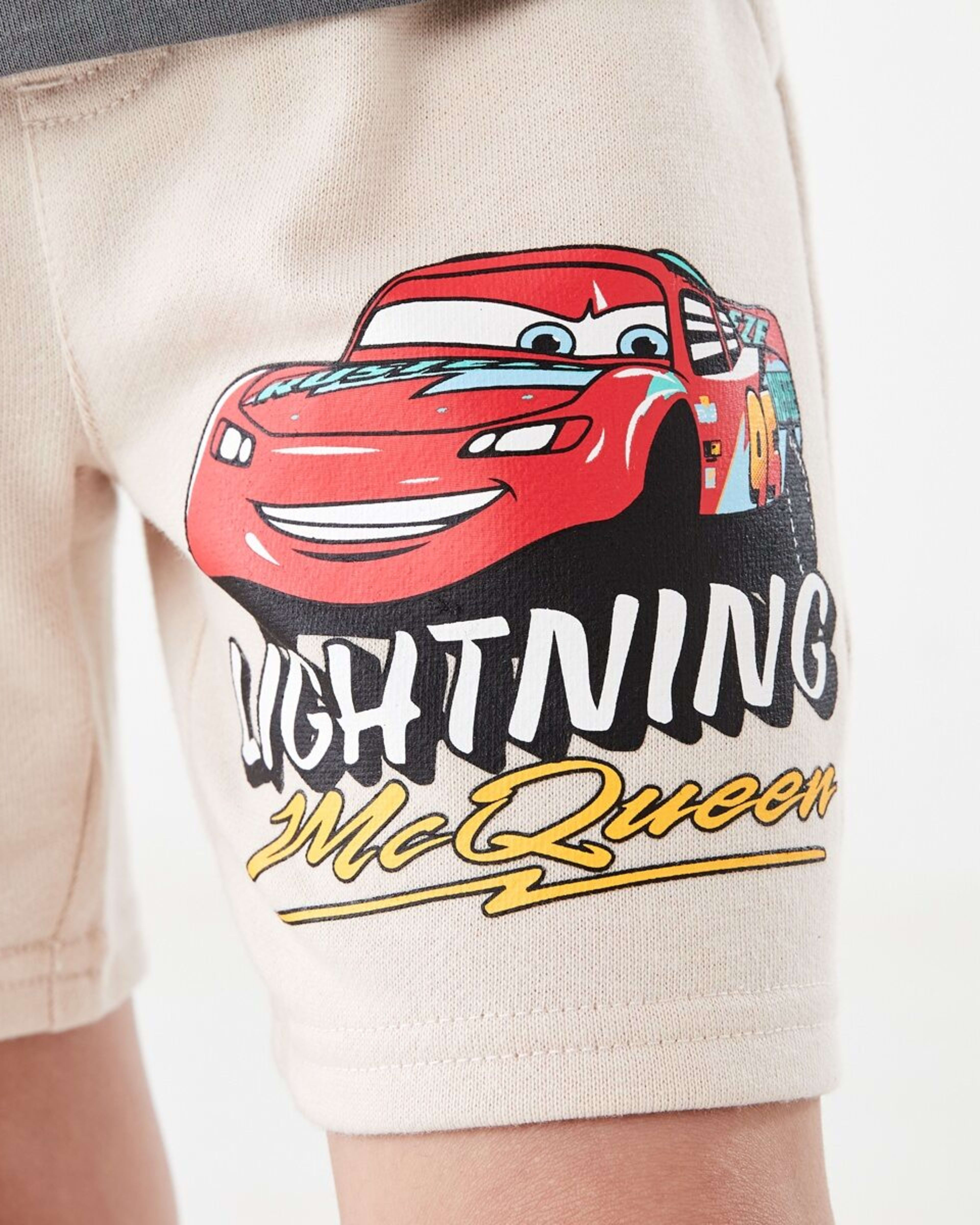 3 Cars License Knit Shorts Lightning Mcqueen, 3 of 9