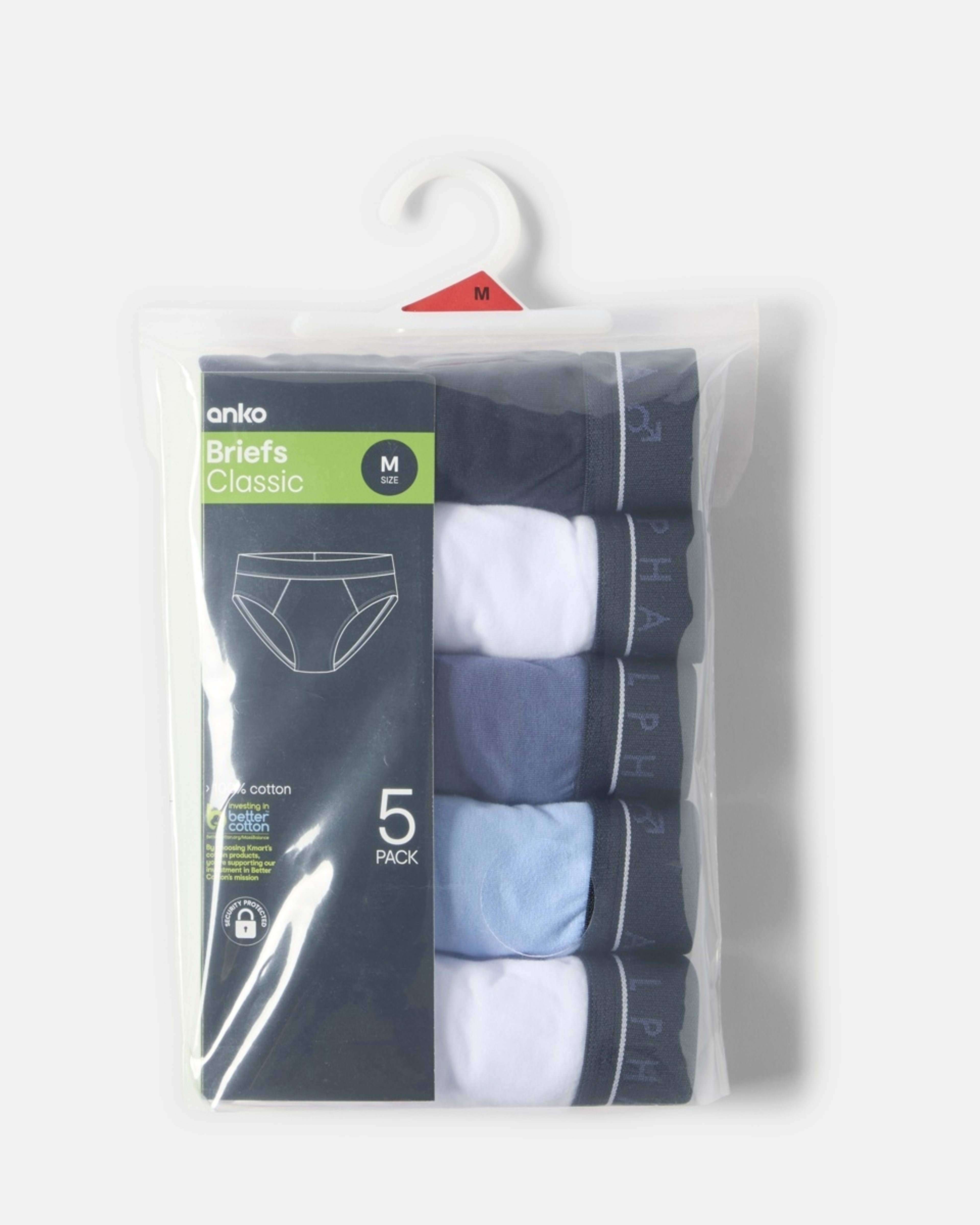 10 5 Pack Attached Elastic Hipster Briefs CLASSICAL, 10 of 10