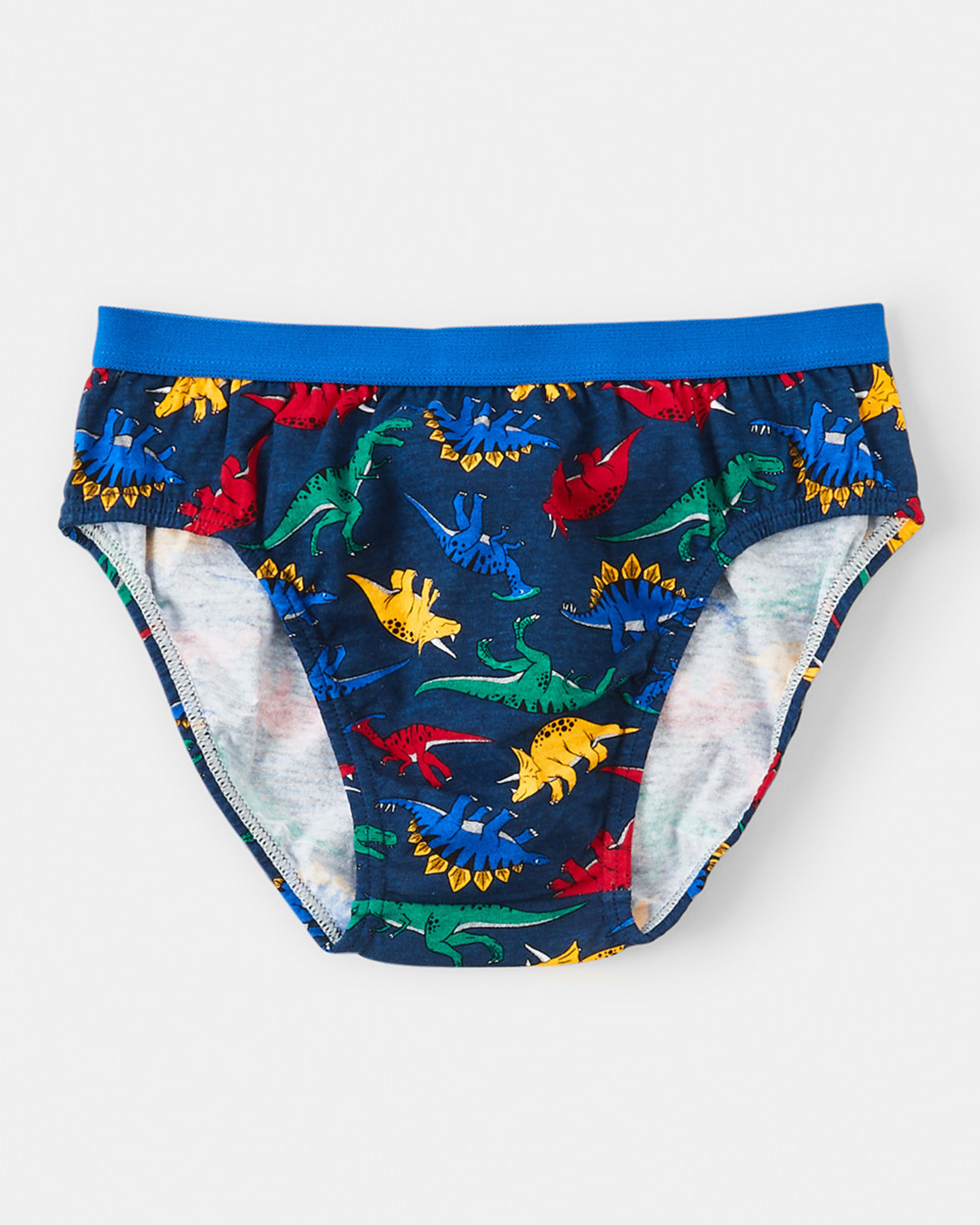 3 7 Pack Print Briefs Dino Truck, 3 of 10