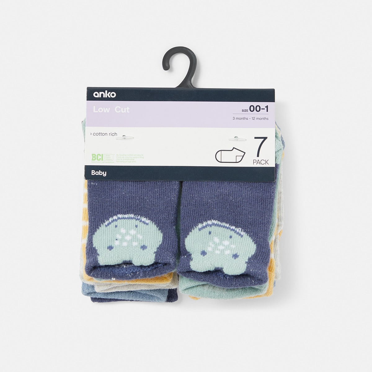 7 Pack Novelty Low Cut Socks Kmart